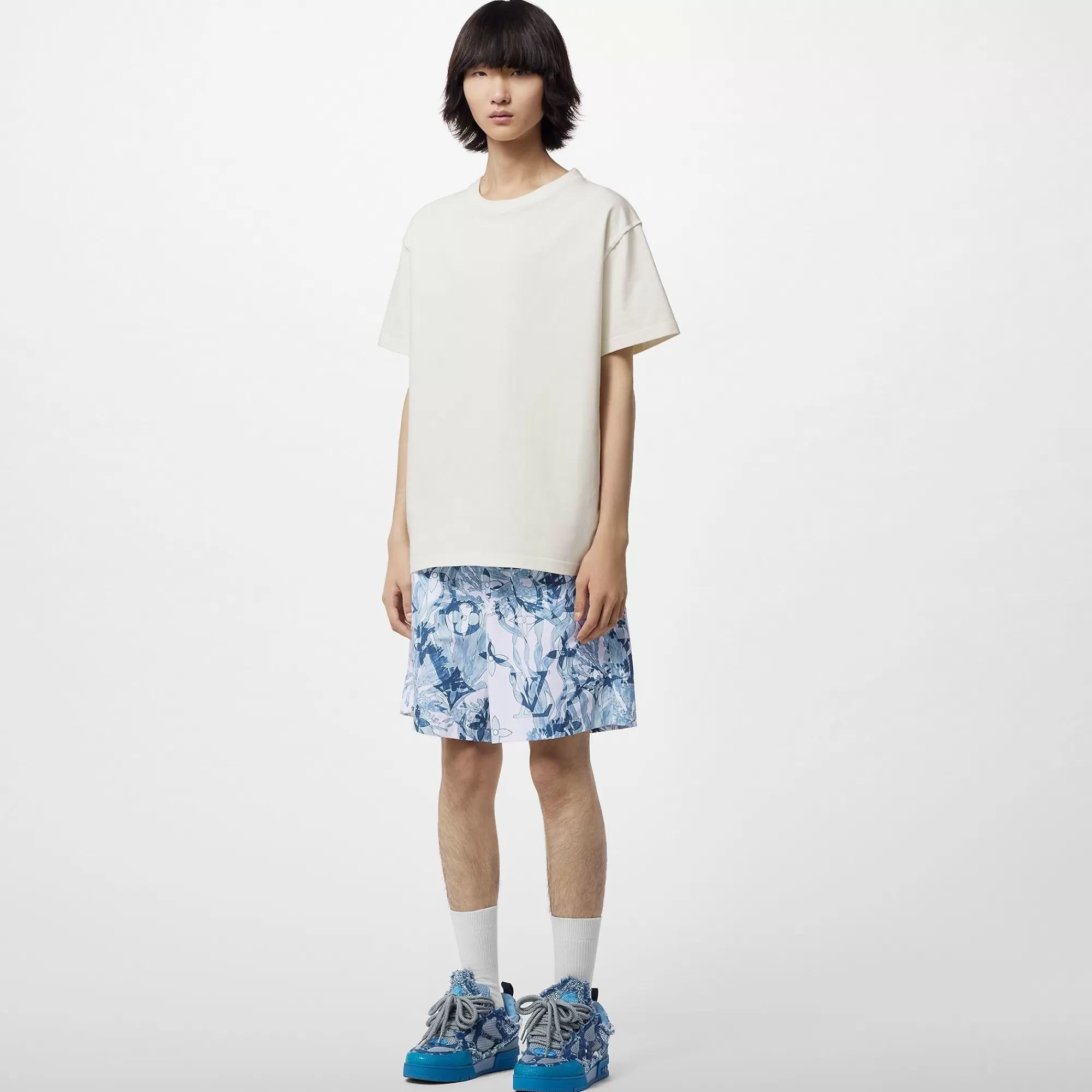 Cheap Louis Vuitton Printed Nylon Swim Shorts