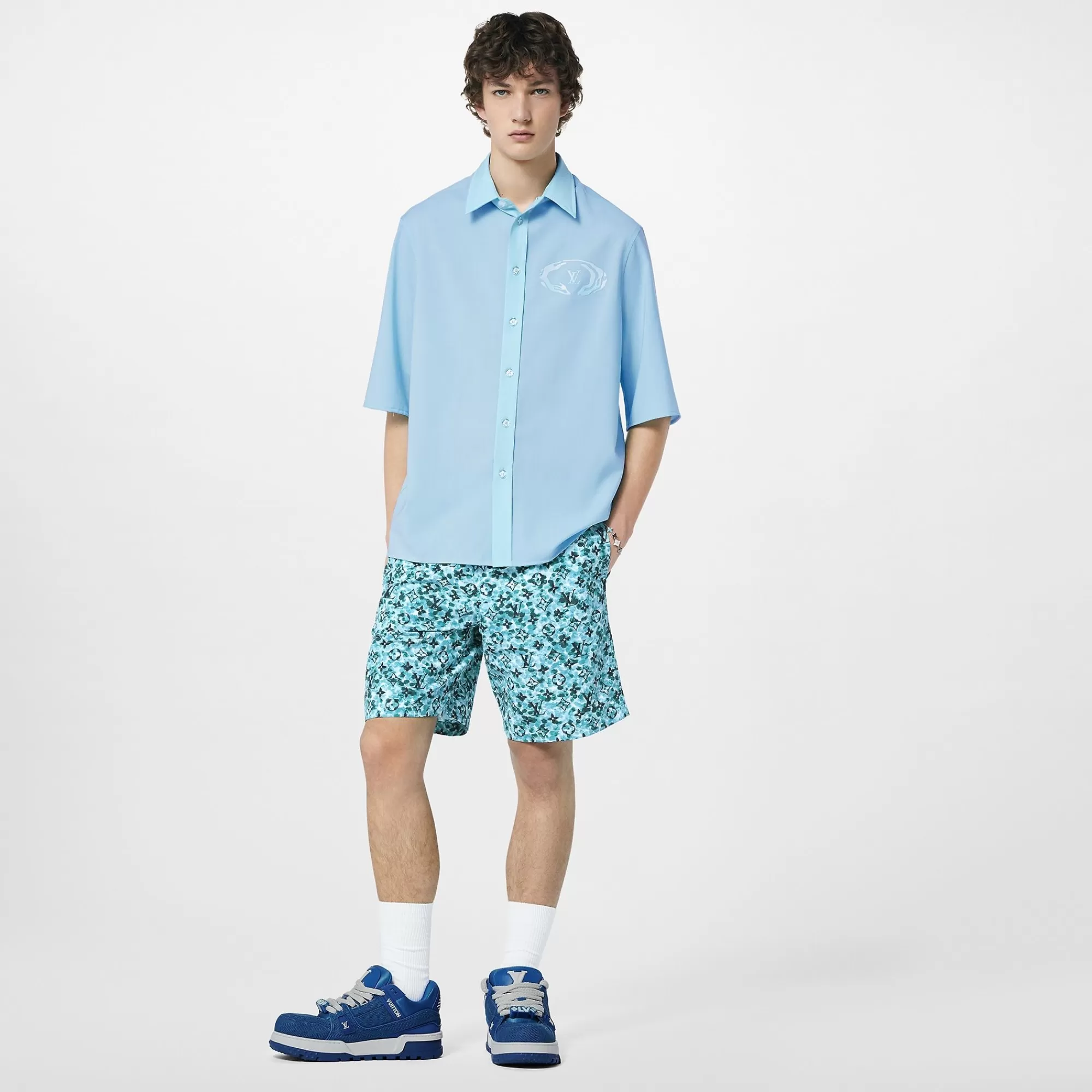 Store Louis Vuitton Printed Nylon Swim Shorts