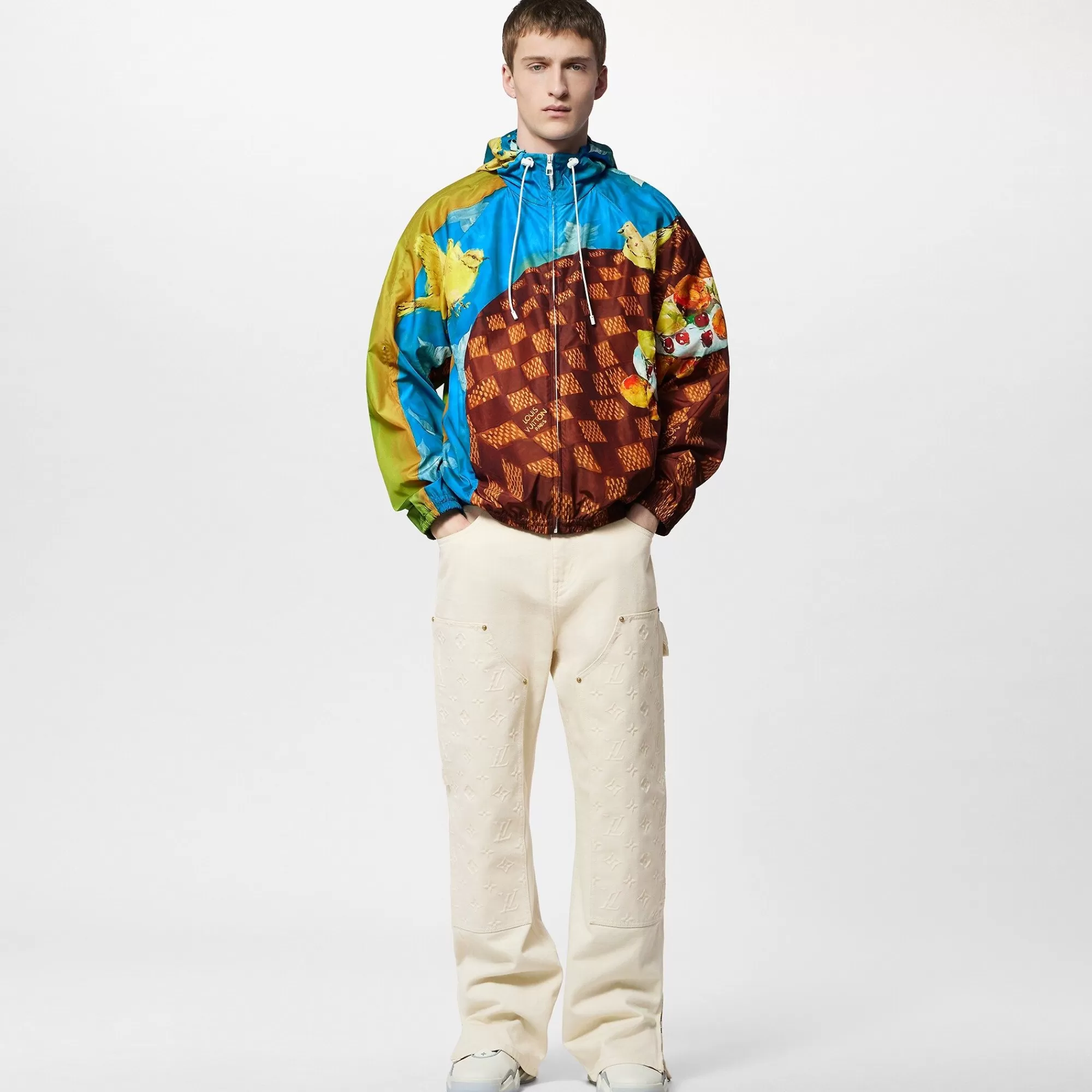 Cheap Louis Vuitton Printed Nylon Windbreaker