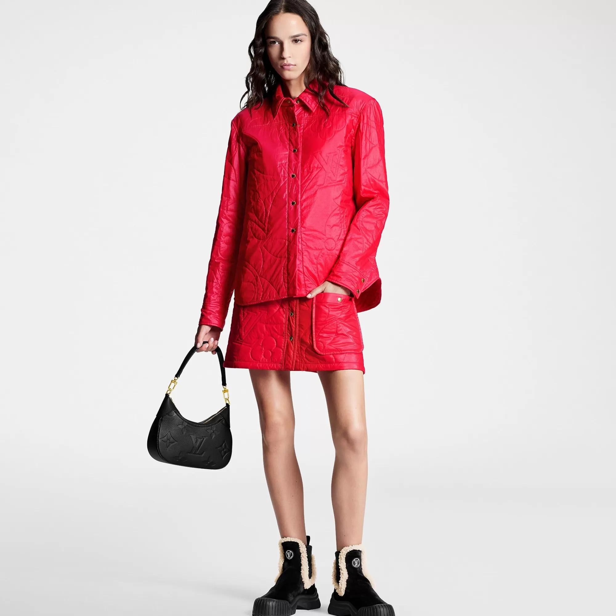 Cheap Louis Vuitton Quilted Monogram Flower Mini Skirt