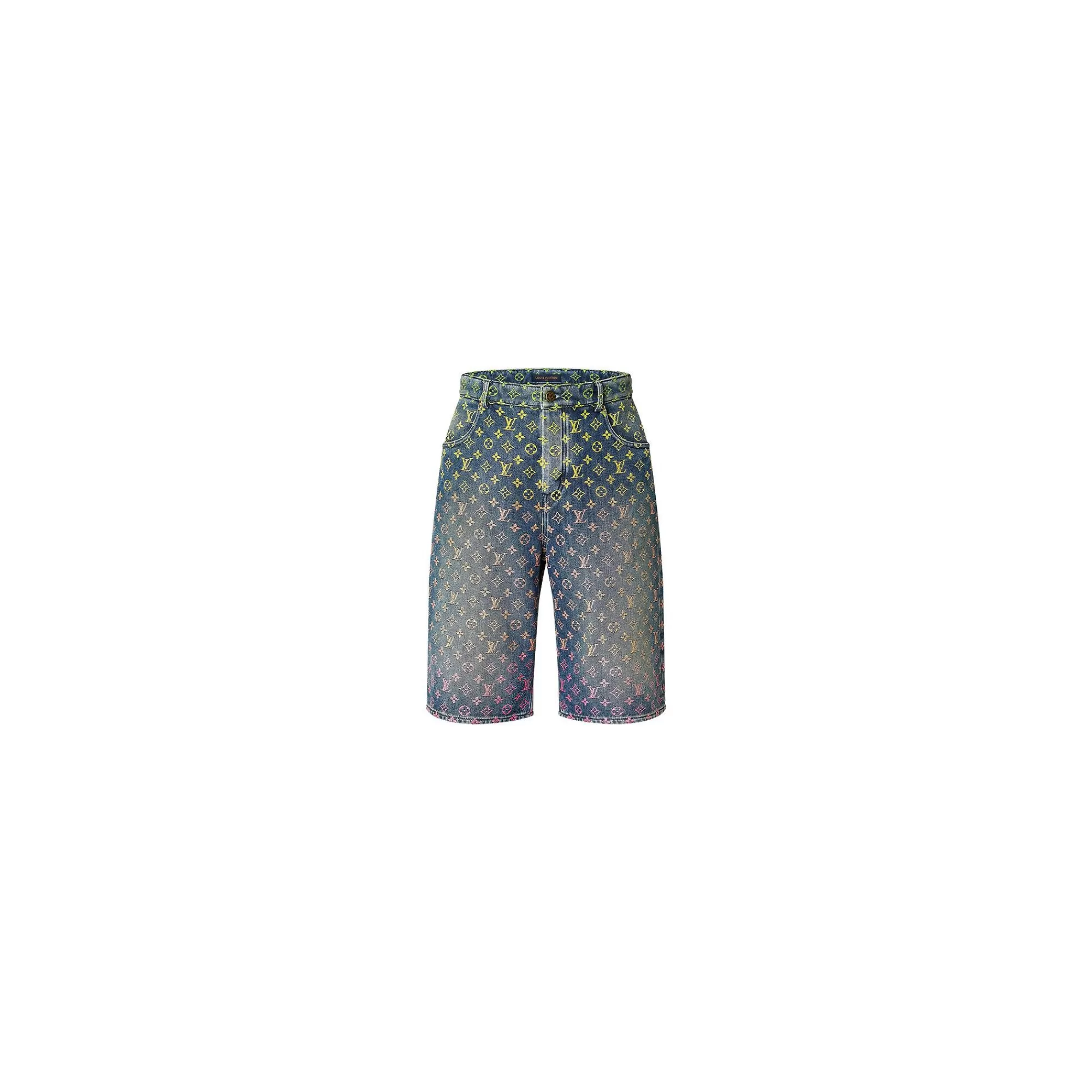 Best Louis Vuitton Rainbow Monogram Denim Shorts