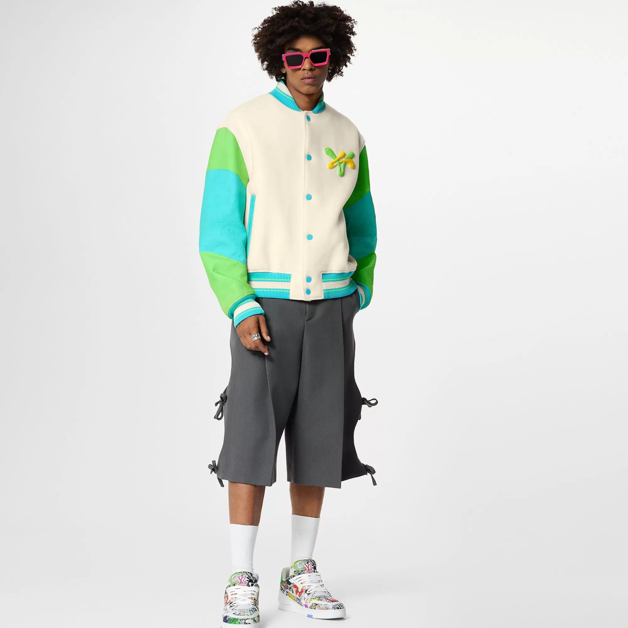 Cheap Louis Vuitton Rainbow Playground Varsity Blouson