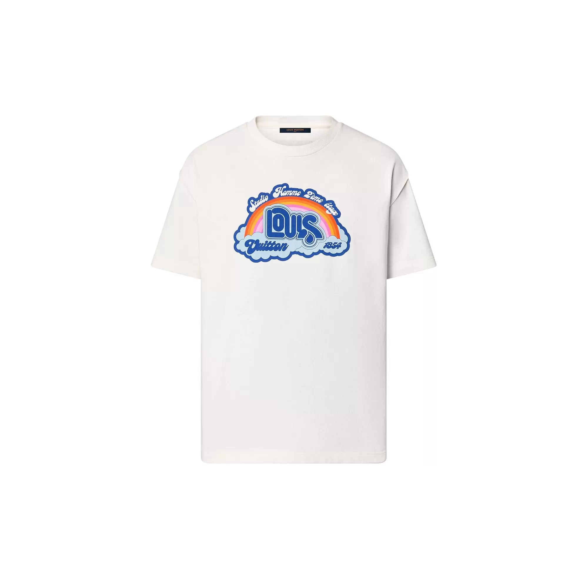 Discount Louis Vuitton Rainbow Printed T-Shirt
