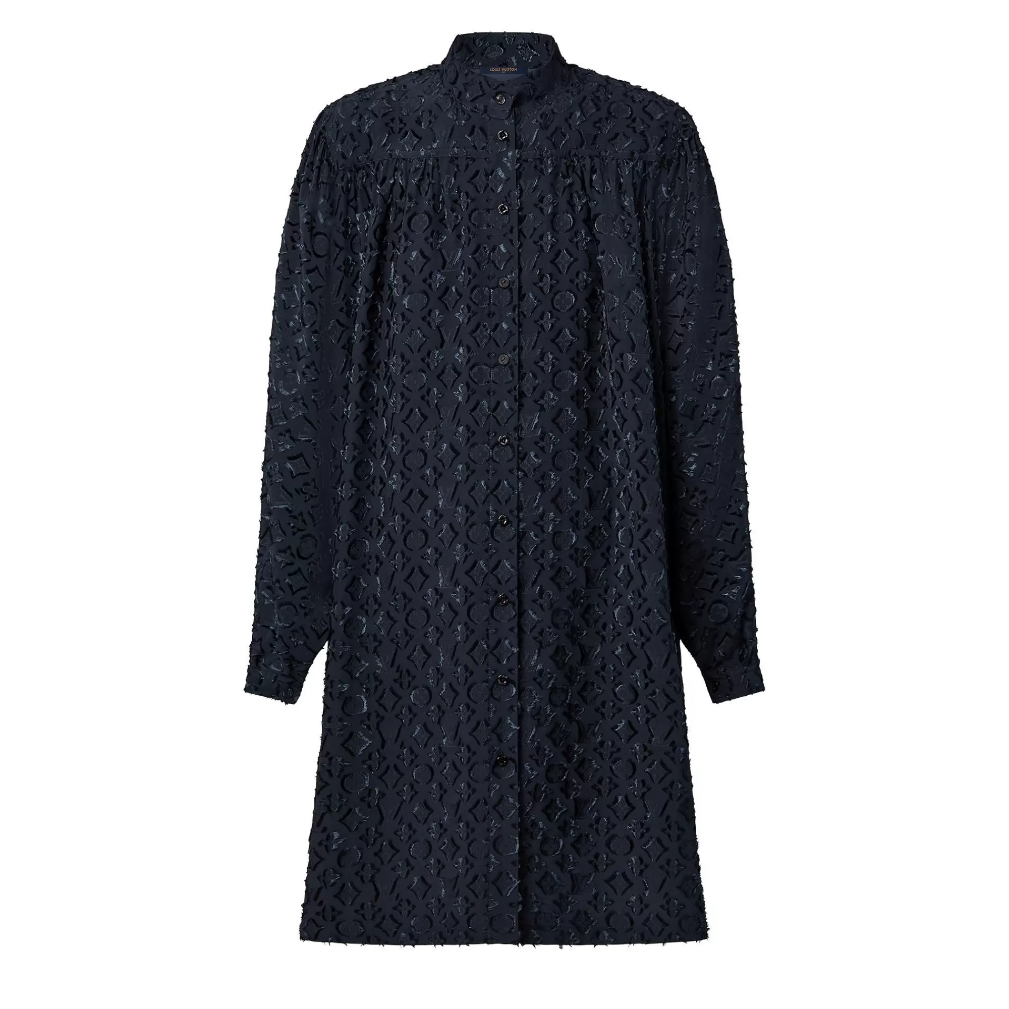 New Louis Vuitton Reverse Monogram Fil Coupe Shirt Dress