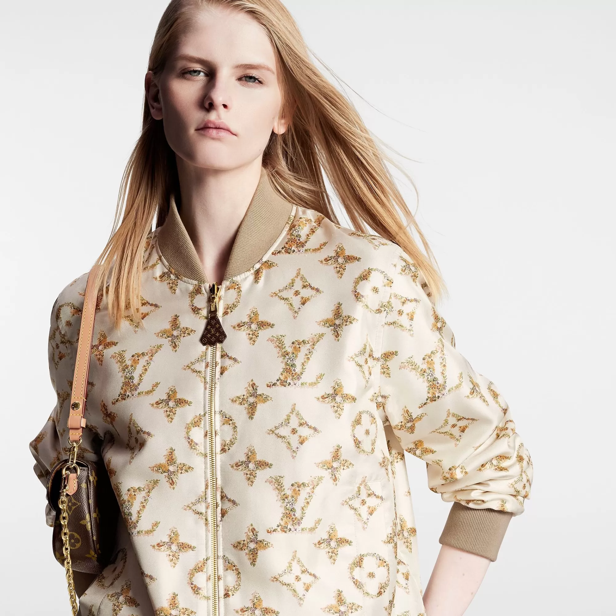 Store Louis Vuitton Reversible Floral Monogram Bomber Jacket