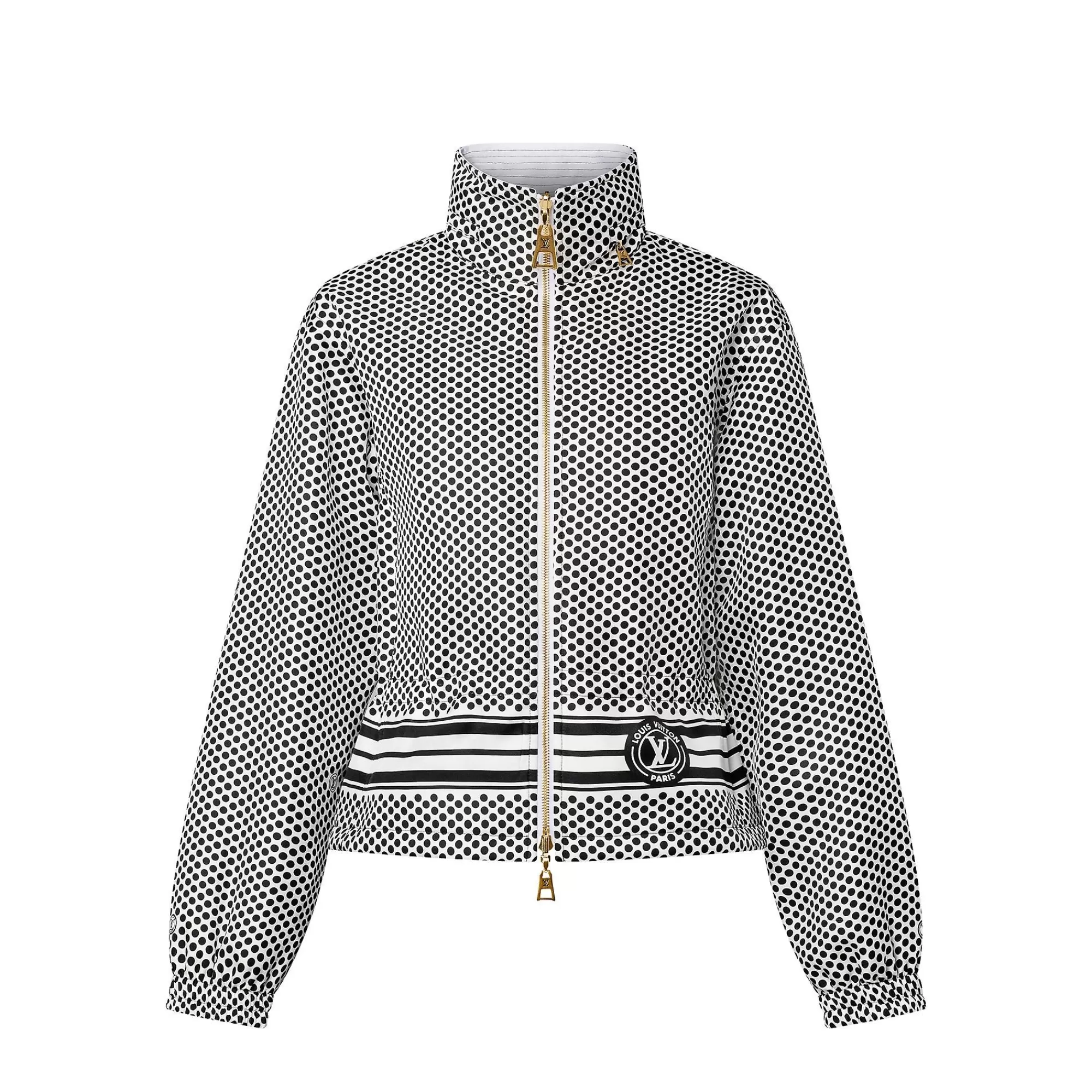 Shop Louis Vuitton Reversible Lv Polka Dot Jacket