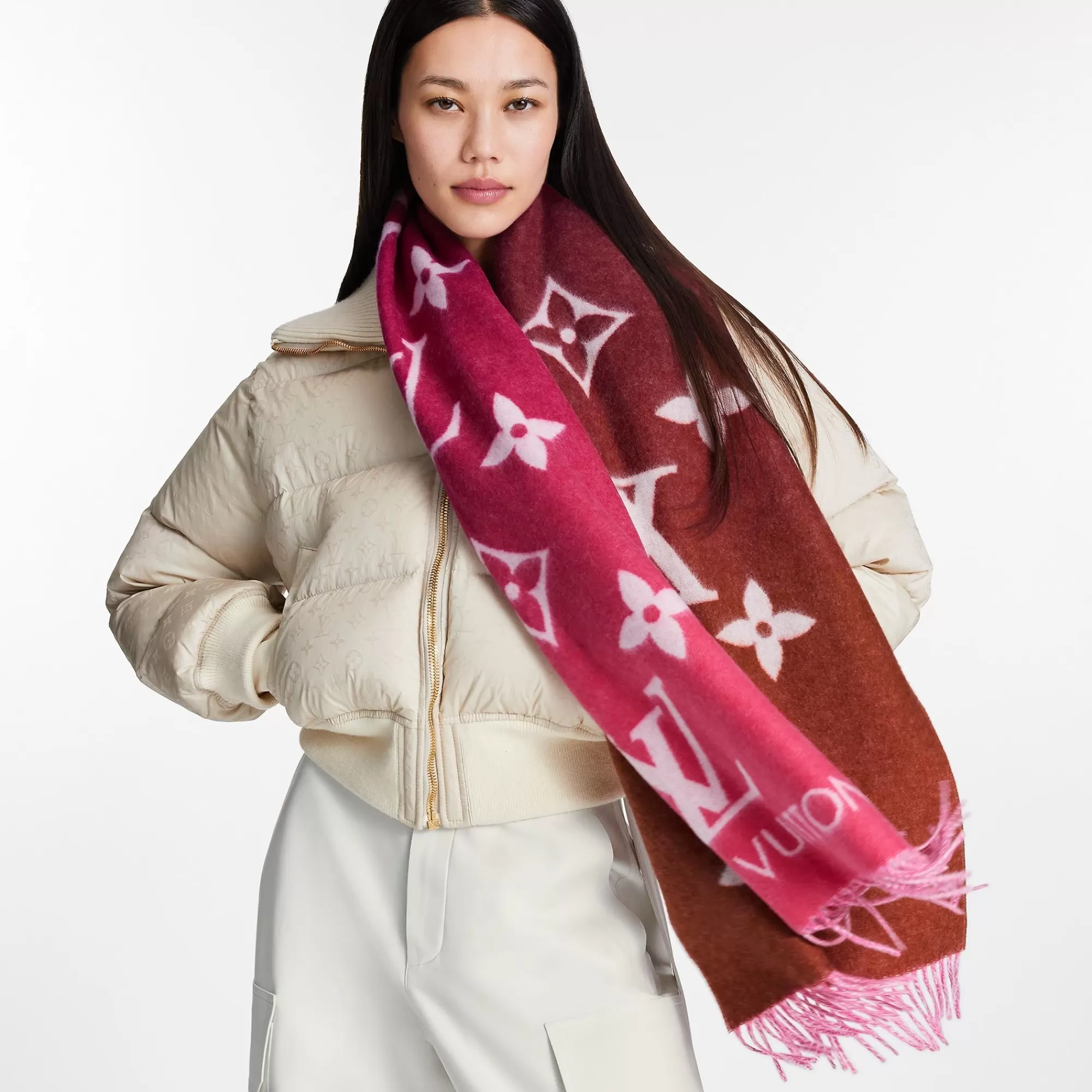 Fashion Louis Vuitton Reykjavik Gradient Scarf Grenadine
