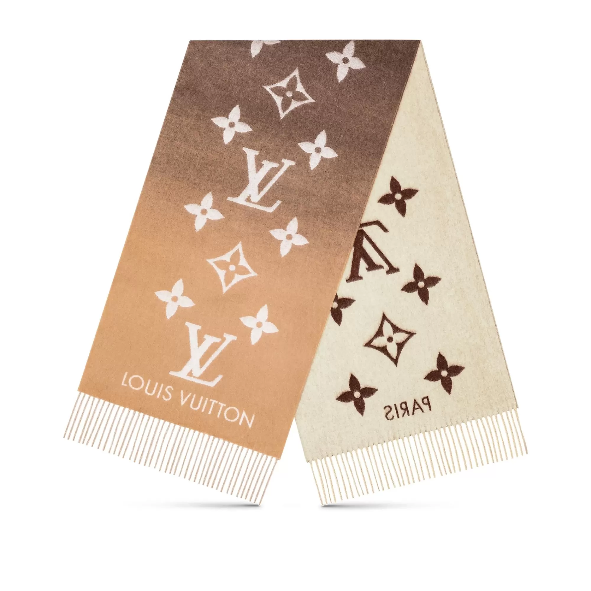 Cheap Louis Vuitton Reykjavik Gradient Scarf Beige