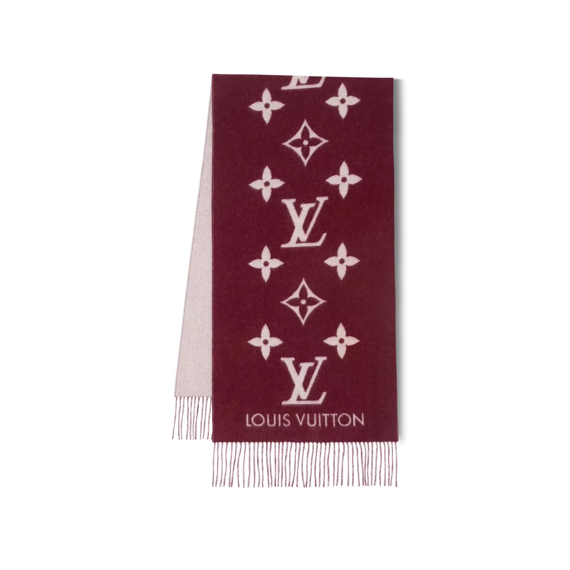 Fashion Louis Vuitton Reykjavik Scarf Bordeaux