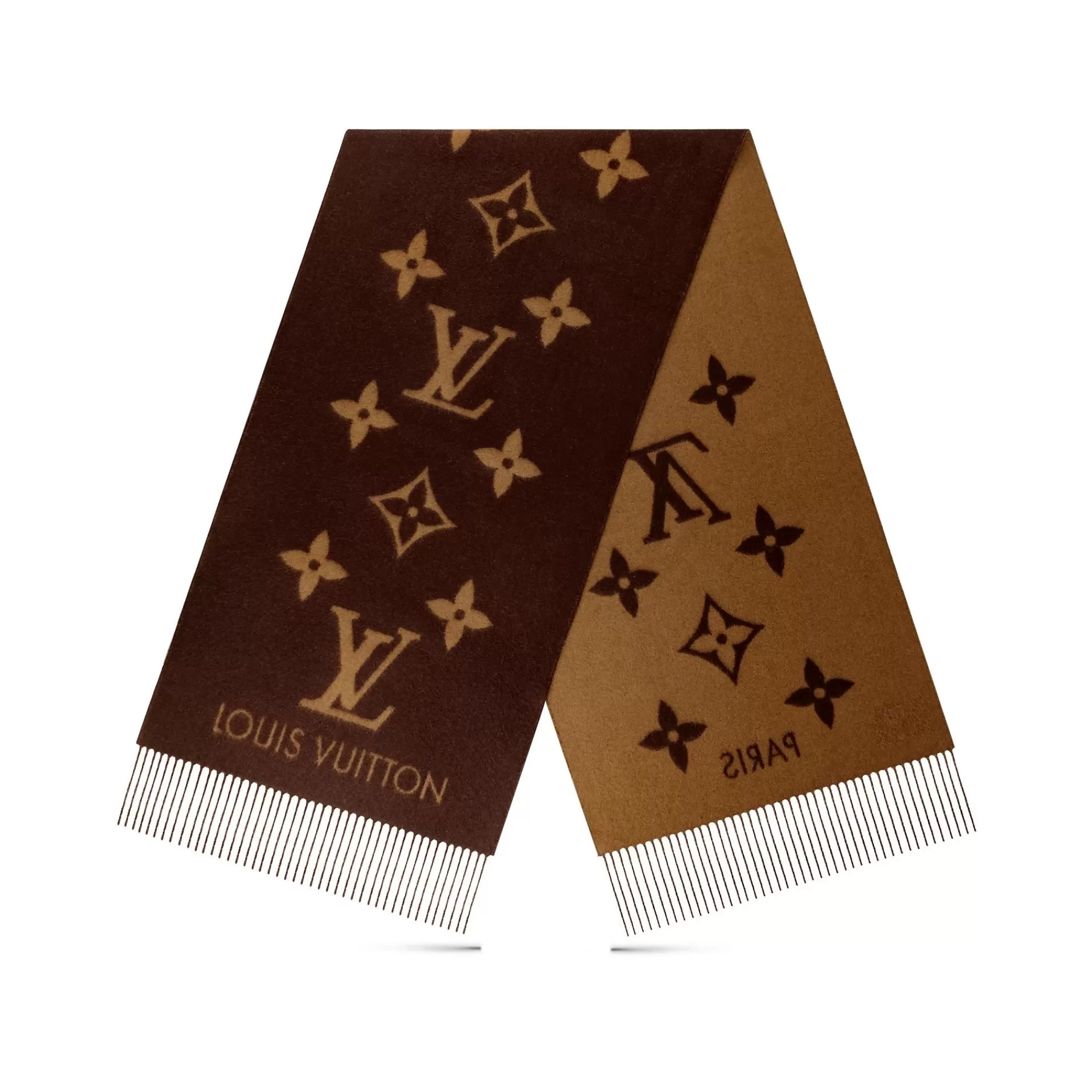 Best Louis Vuitton Reykjavik Scarf Dark Brown