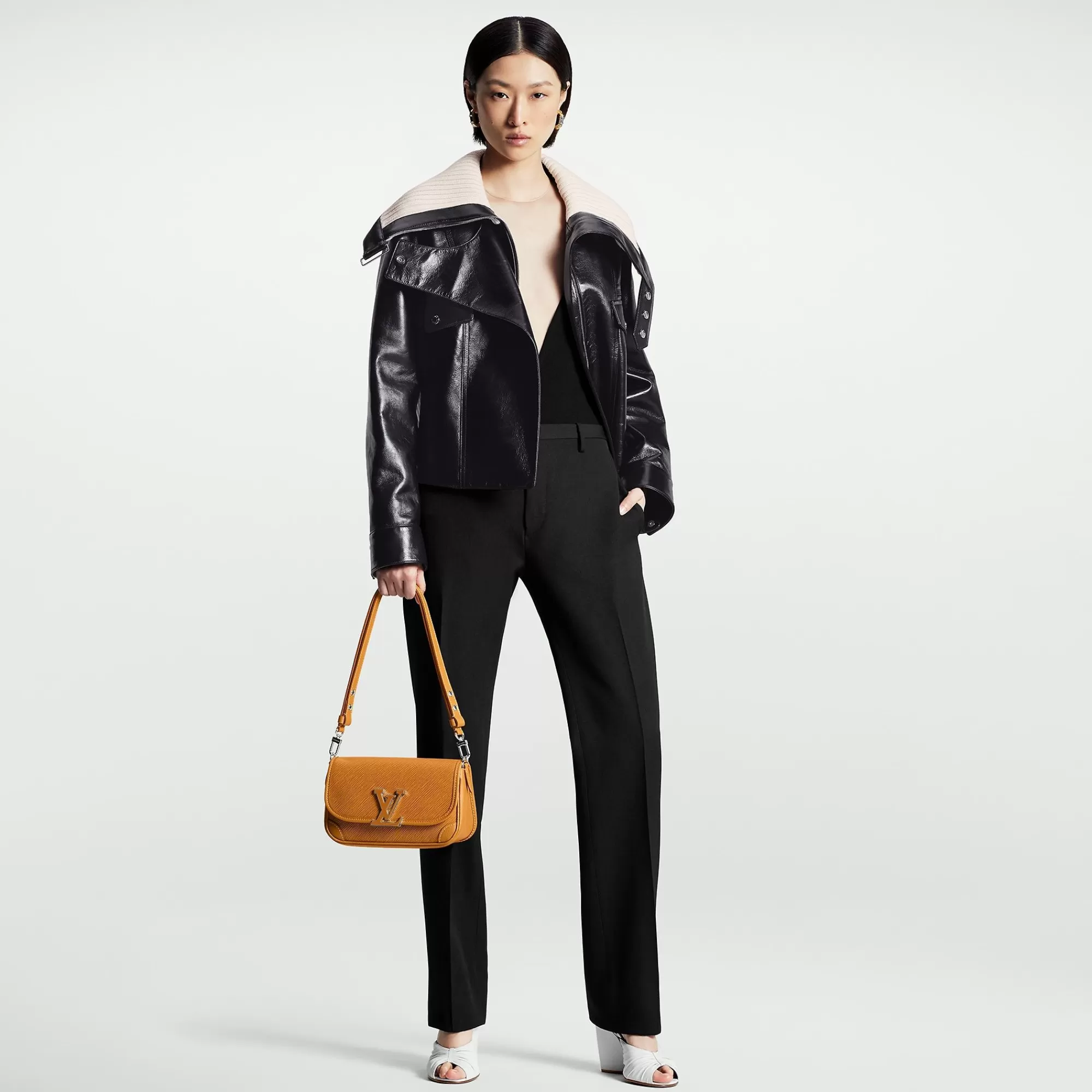 Cheap Louis Vuitton Rib Detail Cigarette Pants