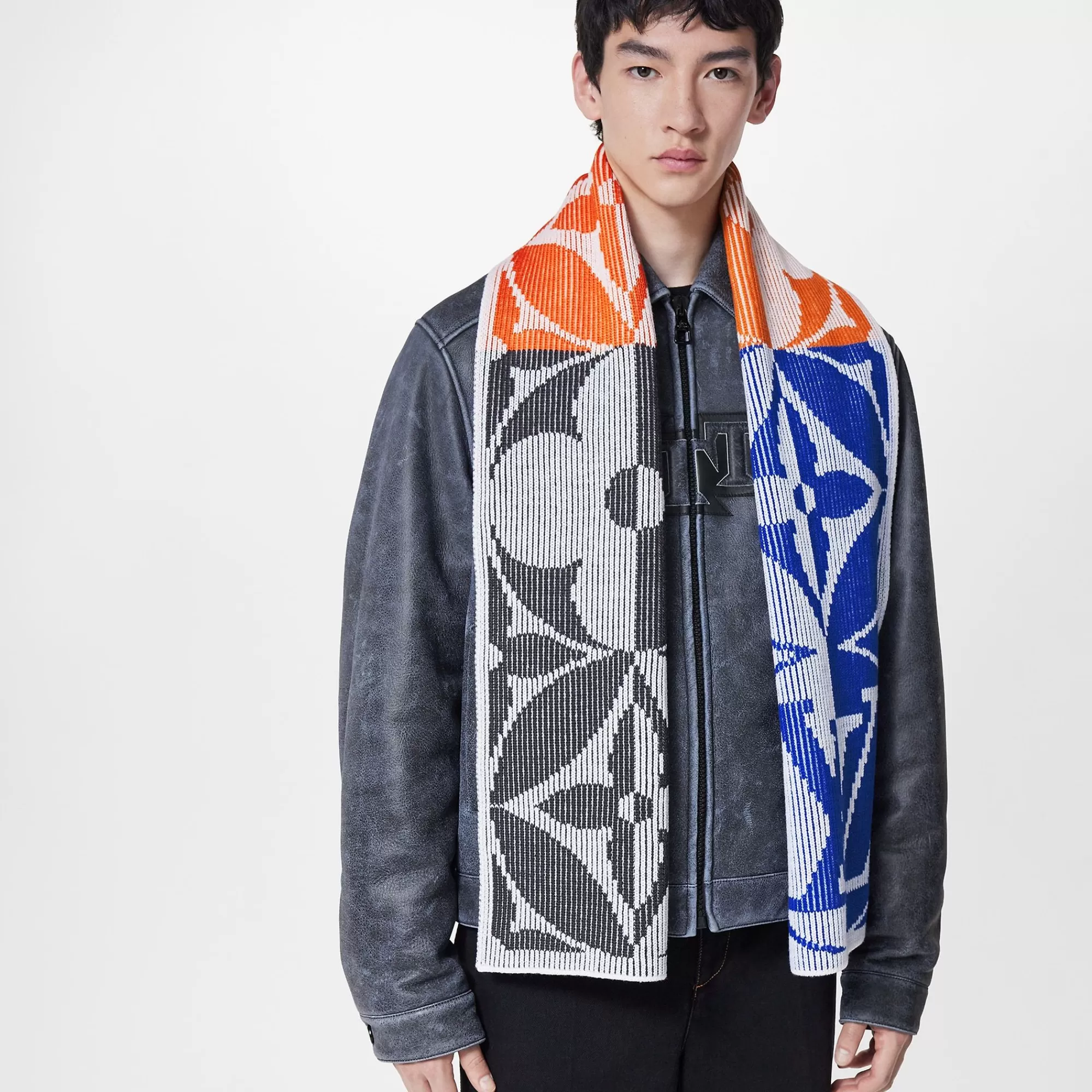 Hot Louis Vuitton Rib Flower Scarf