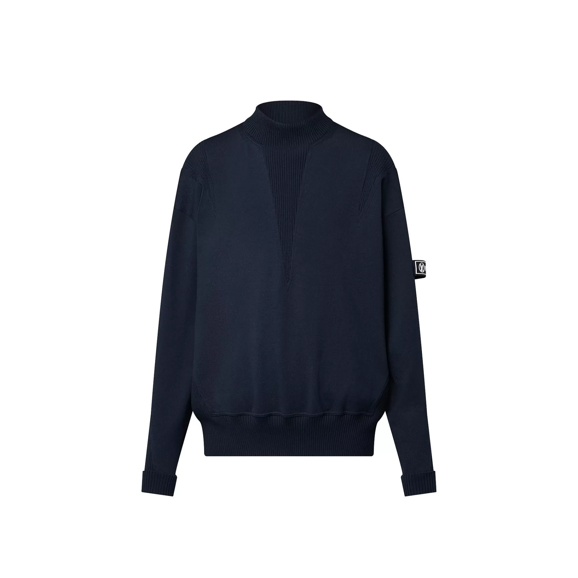 Outlet Louis Vuitton Ribbed Accent Sweater