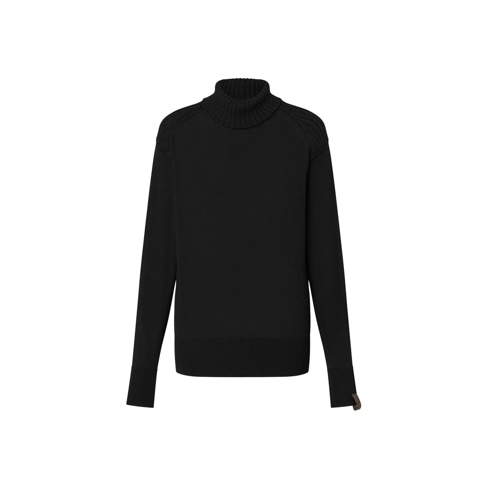 Best Sale Louis Vuitton Ribbed Accent Turtleneck Black