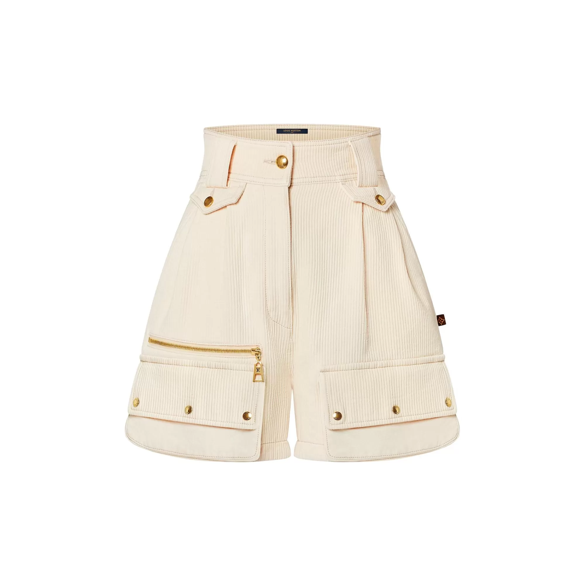 Best Louis Vuitton Ribbed Denim Safari Shorts