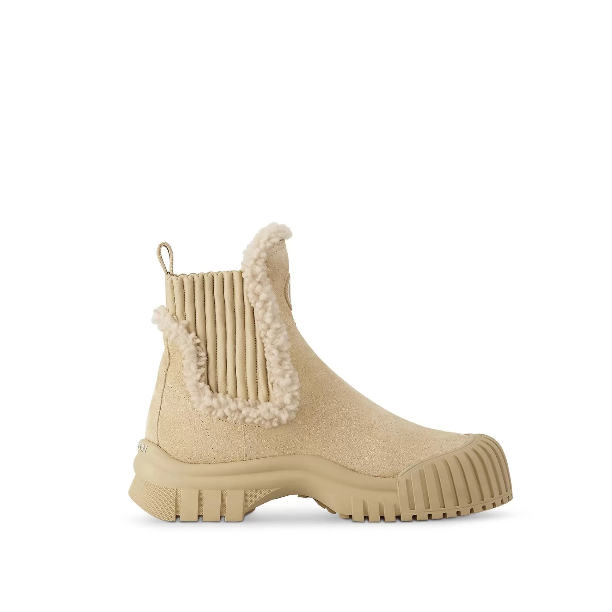 Fashion Louis Vuitton Ruby Flat Ankle Boot Beige