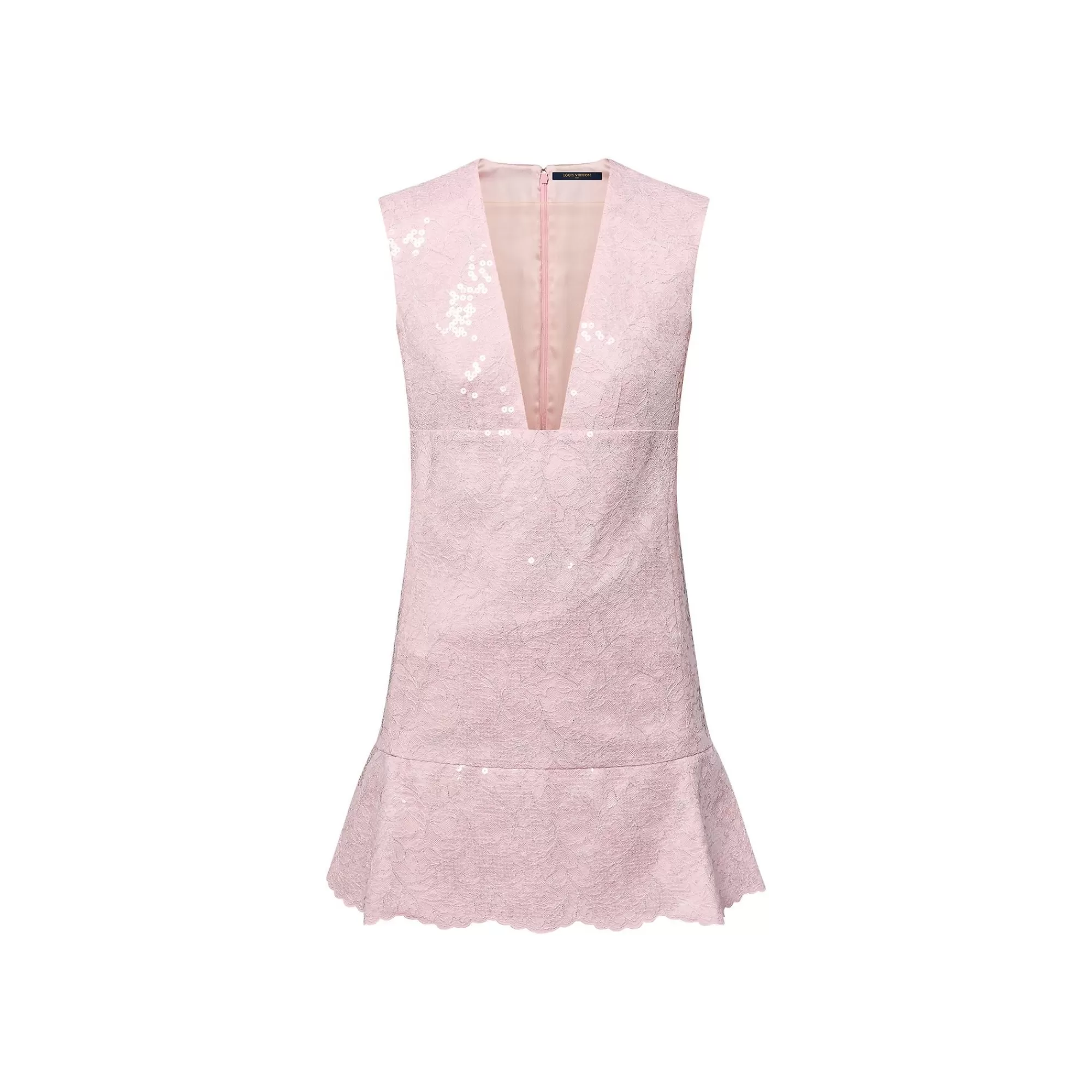 Cheap Louis Vuitton Sequin Lace Mini Dress Pink