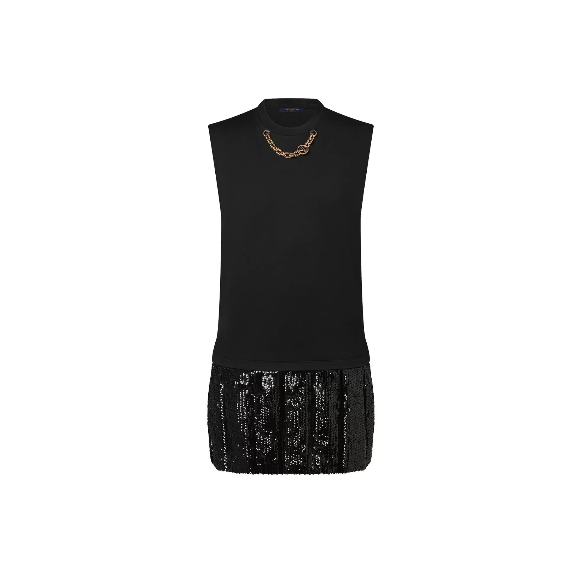 Outlet Louis Vuitton Sequin Panel T-Shirt Dress