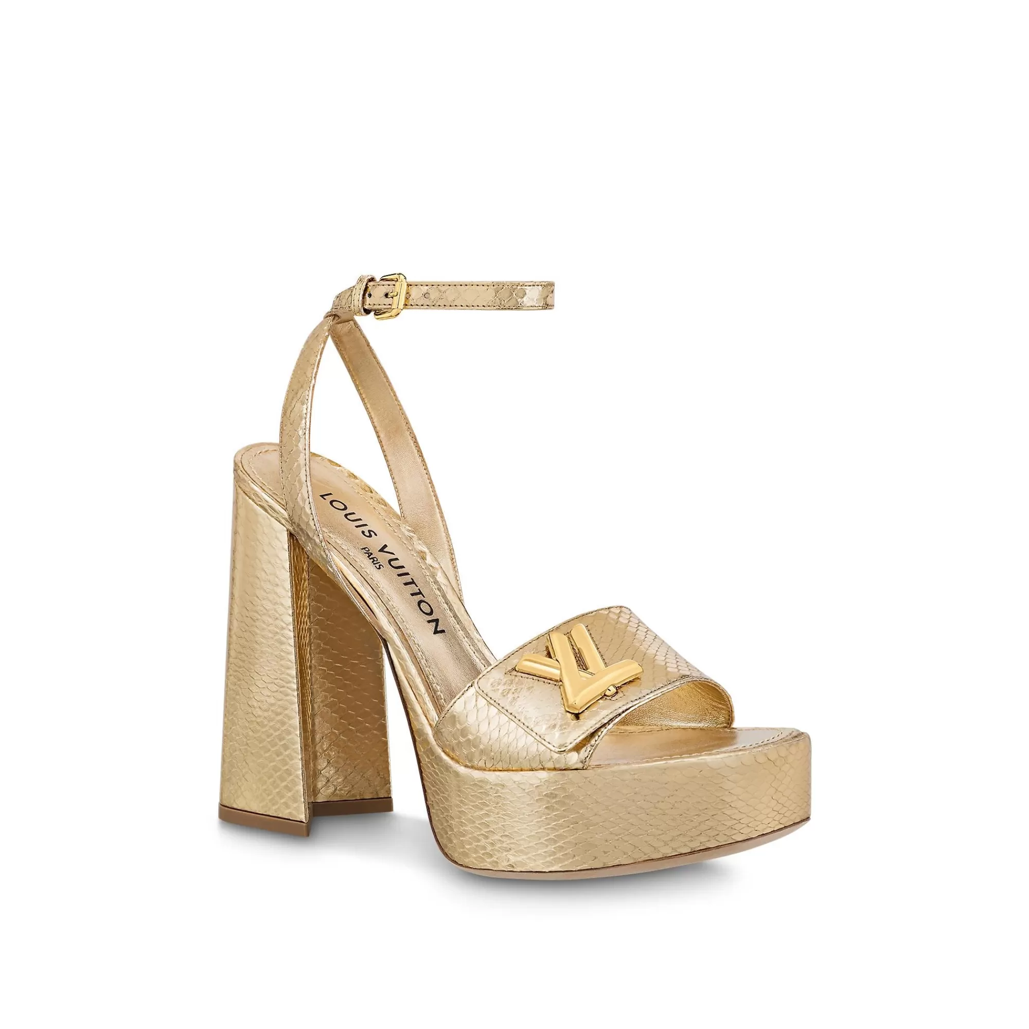 Best Louis Vuitton Shake Platform Sandal Gold
