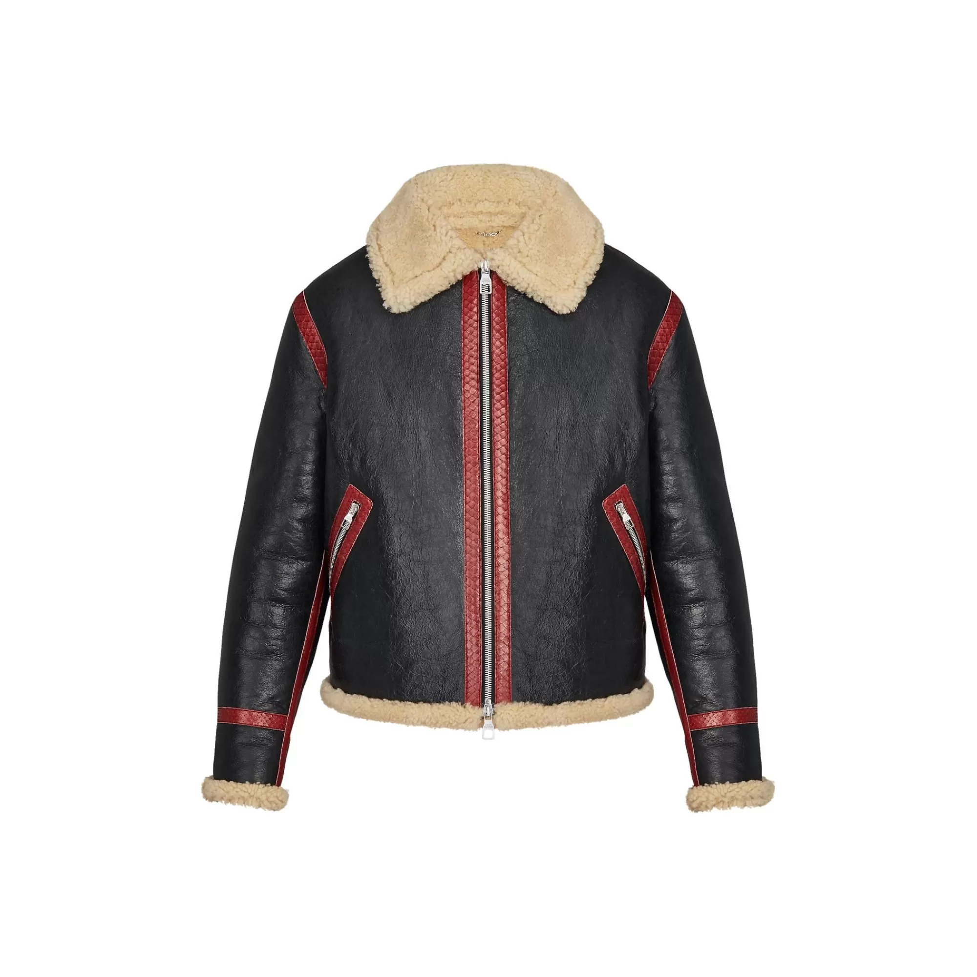 Best Sale Louis Vuitton Shearling Aviator With Python