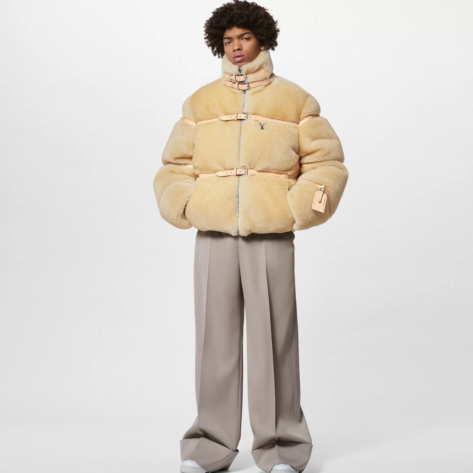 Sale Louis Vuitton Shearling Down Blouson
