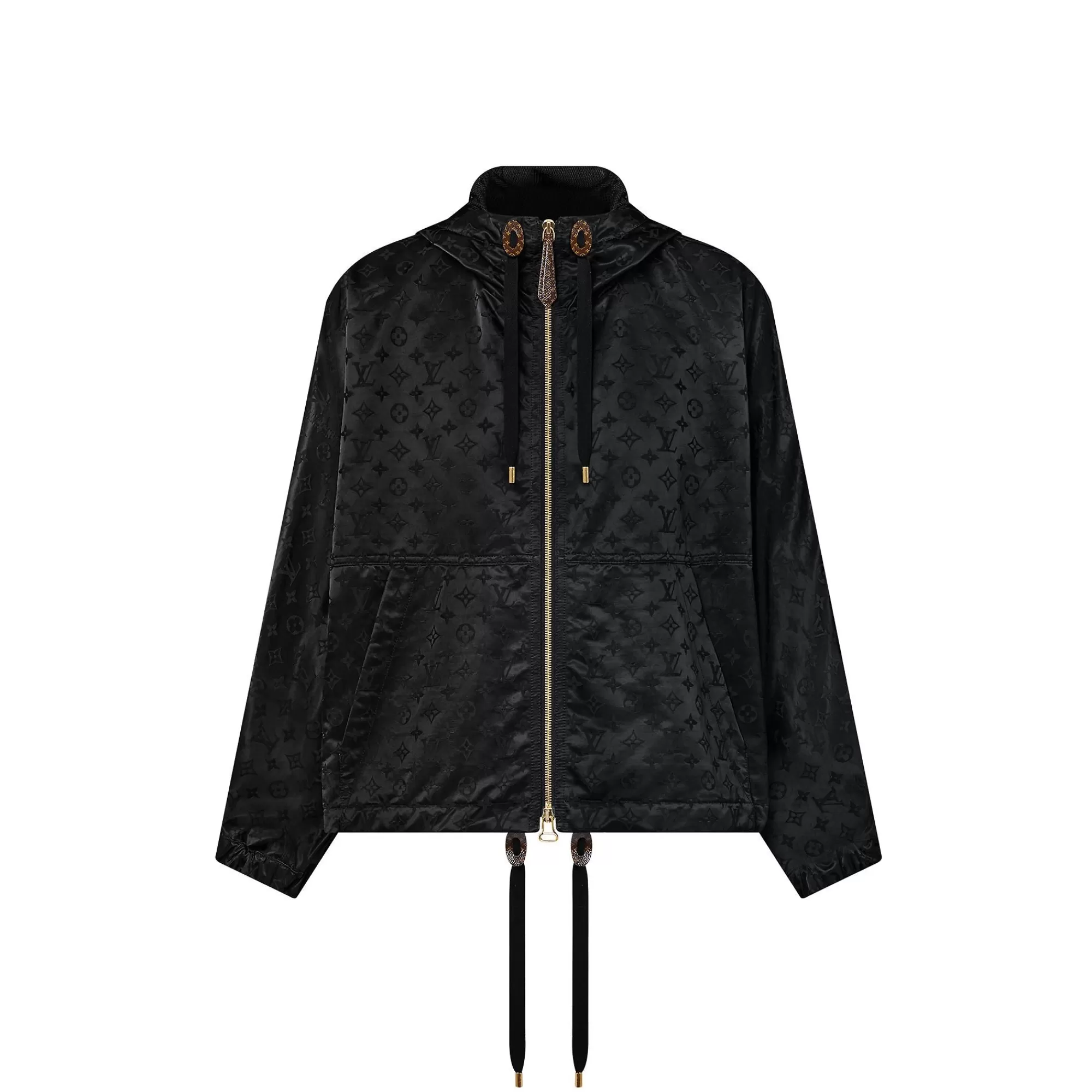 Shop Louis Vuitton Shiny Monogram Short Parka