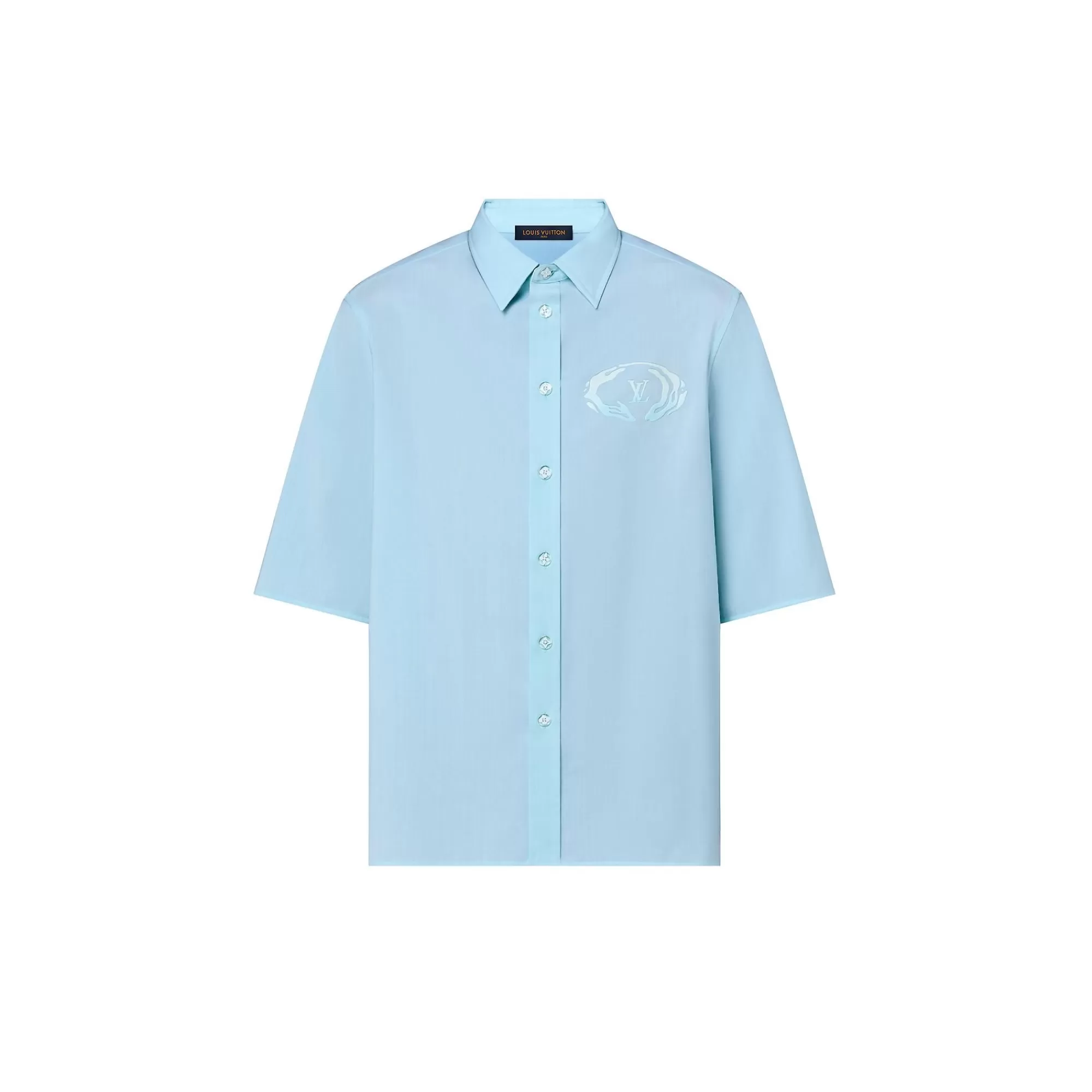 Clearance Louis Vuitton Short-Sleeved Cotton Shirt