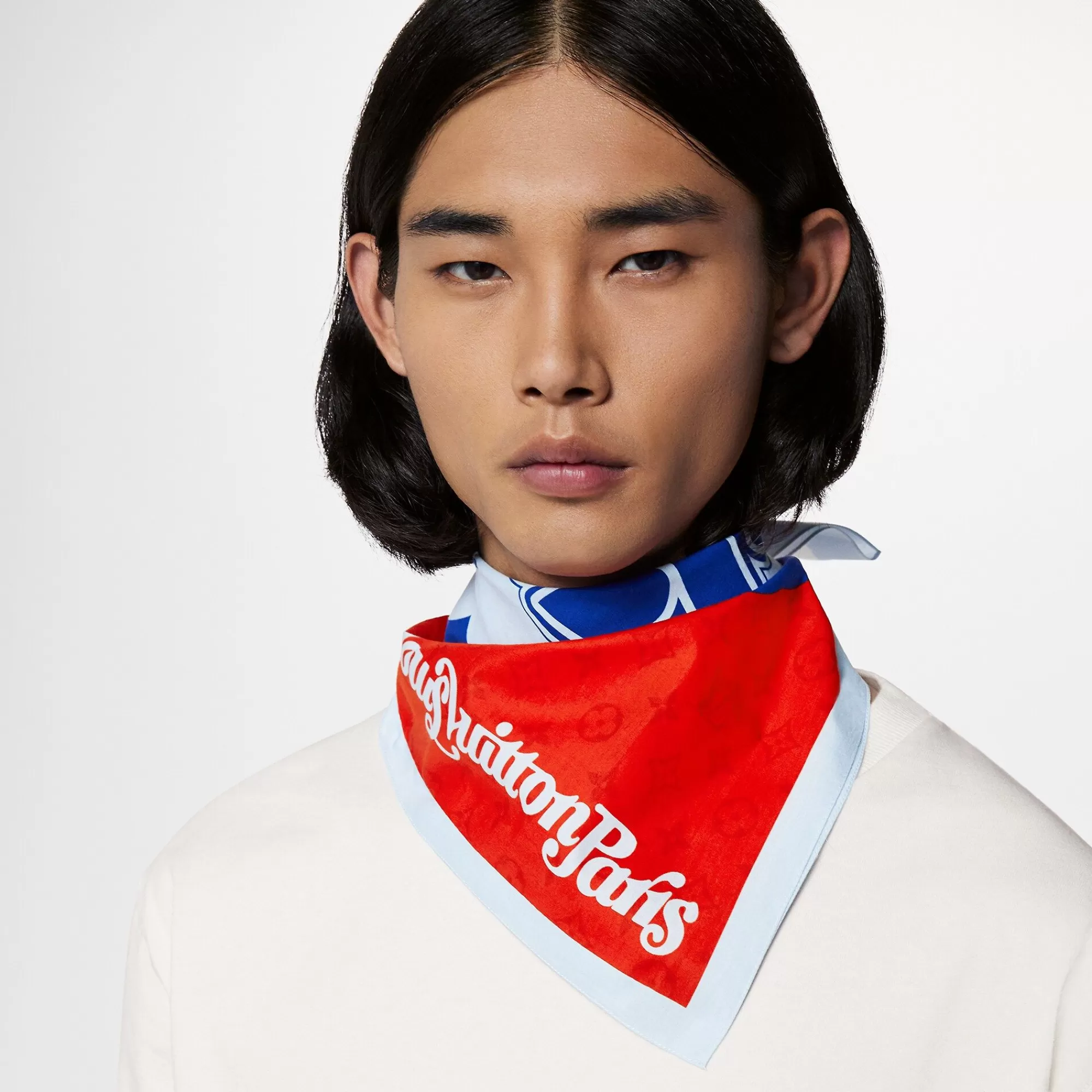 Outlet Louis Vuitton Show Ss23 Set Of 3 Bandanas