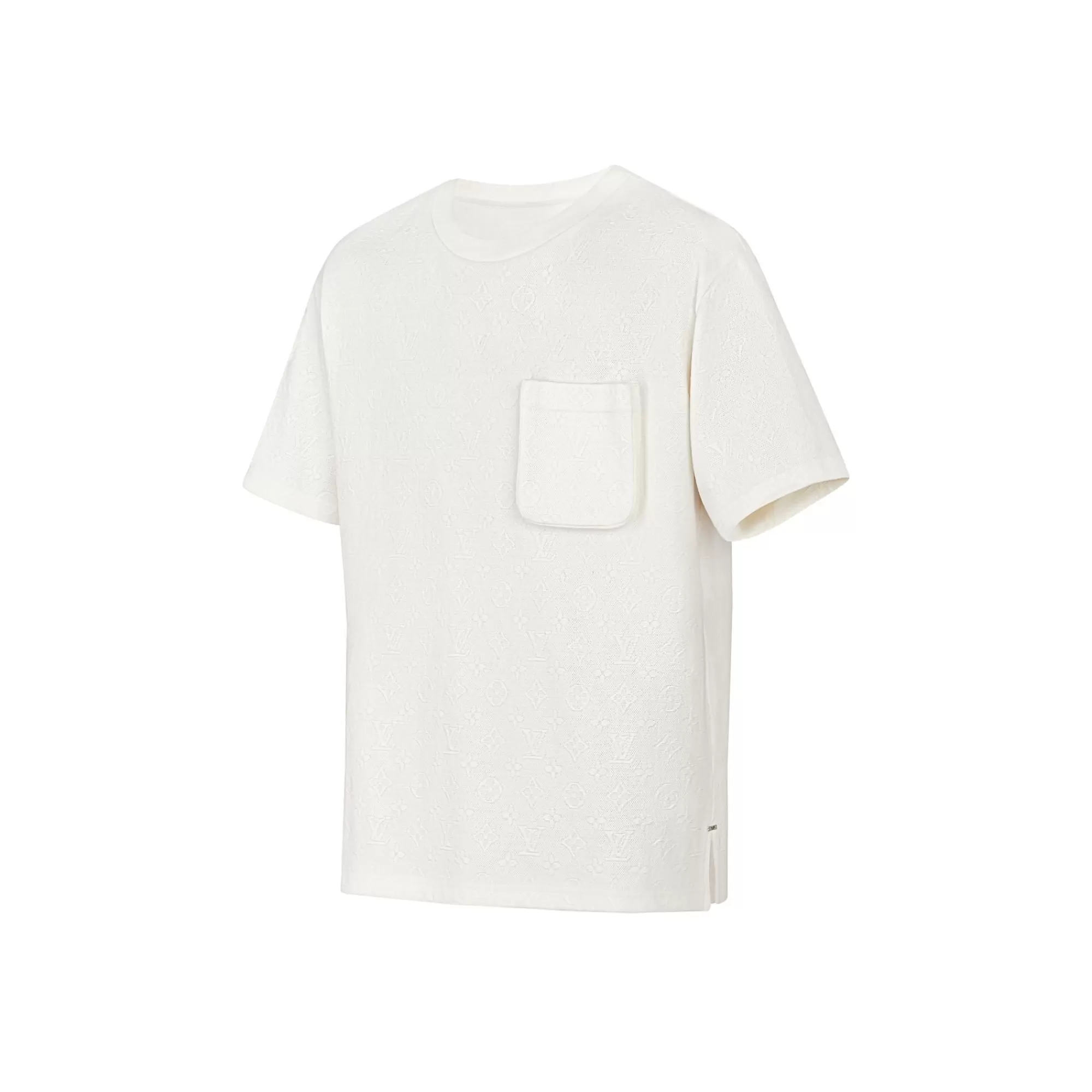 Sale Louis Vuitton Signature 3D Pocket Monogram T-Shirt White