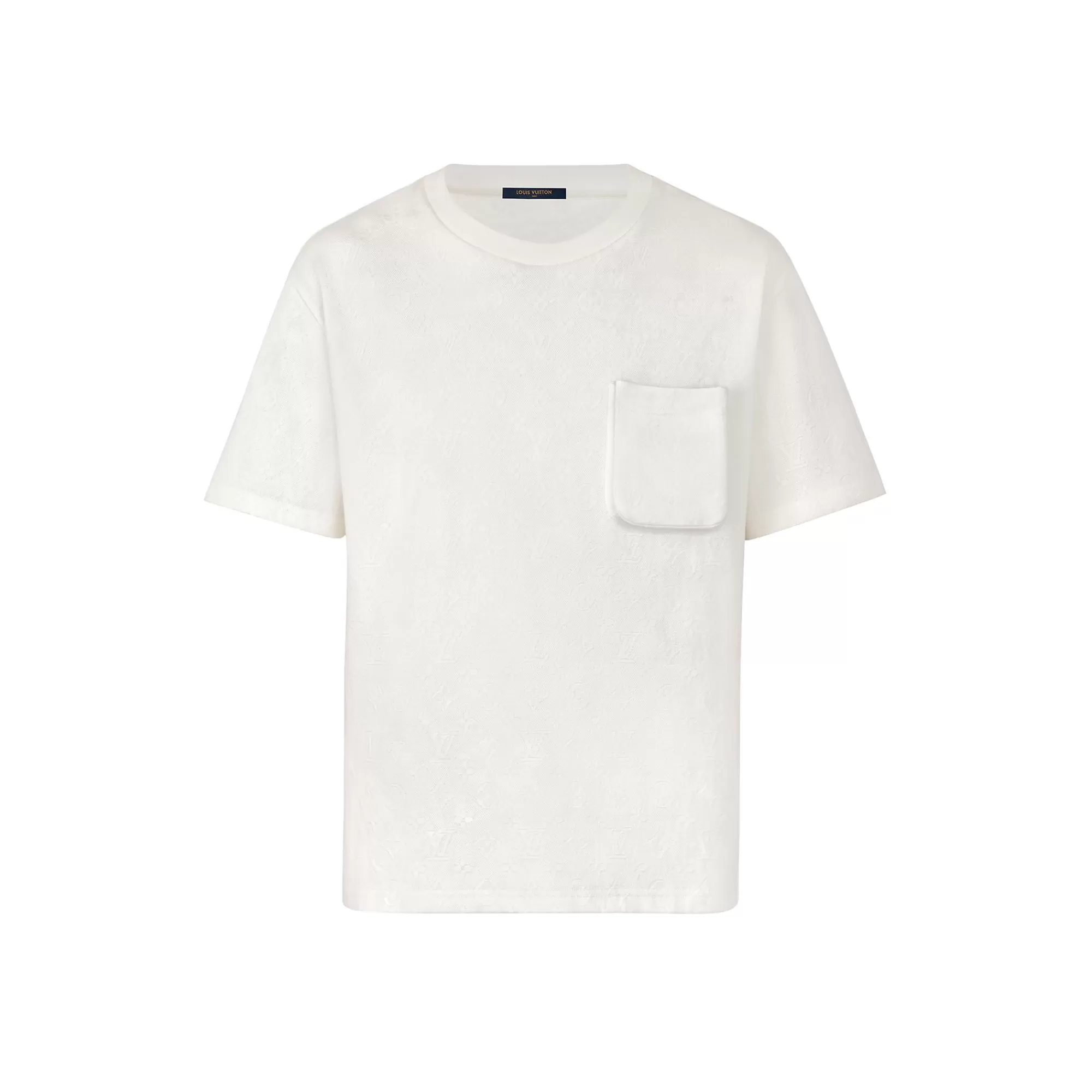 Sale Louis Vuitton Signature 3D Pocket Monogram T-Shirt White