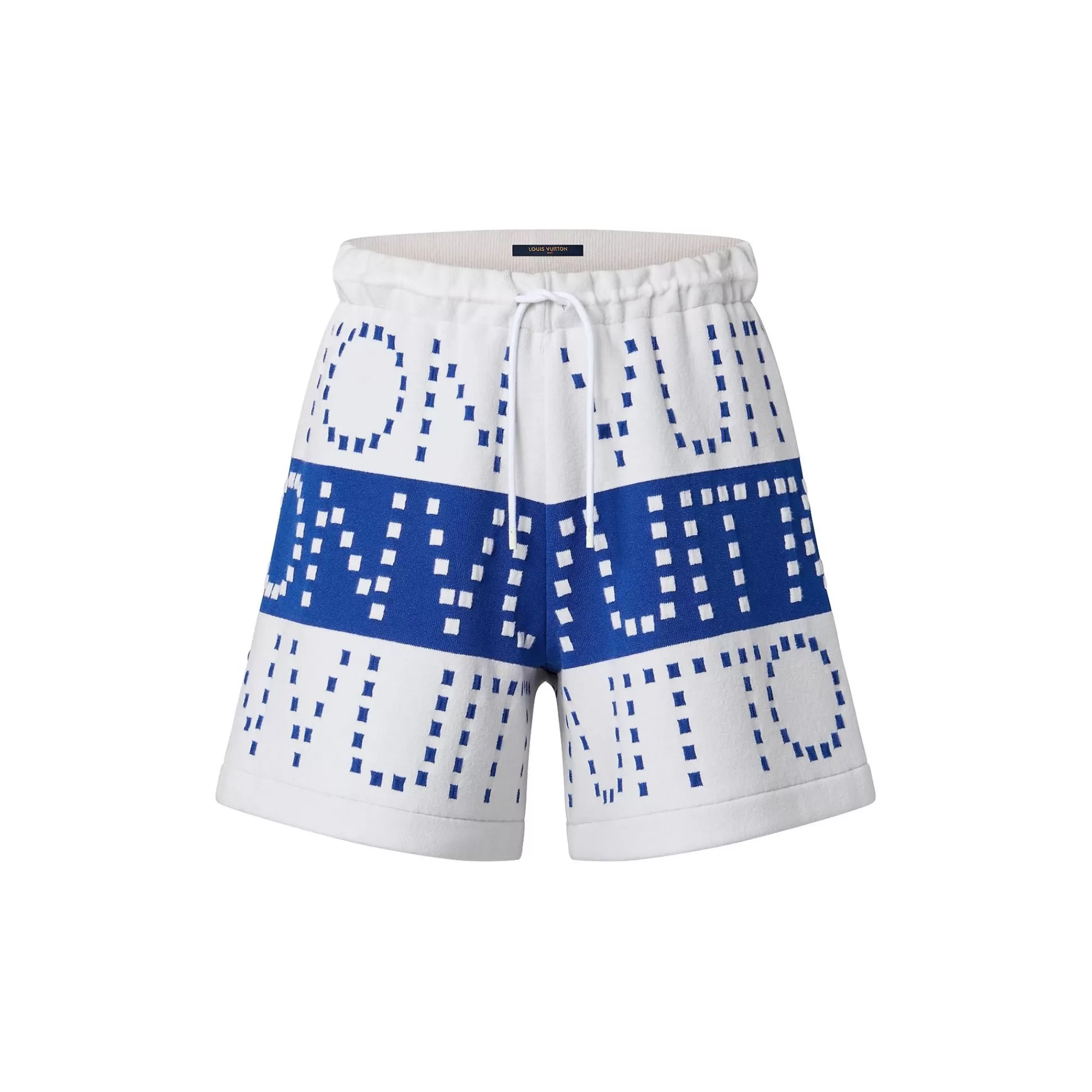 Hot Louis Vuitton Signature Chunky Stripes Bermuda Shorts Blue France