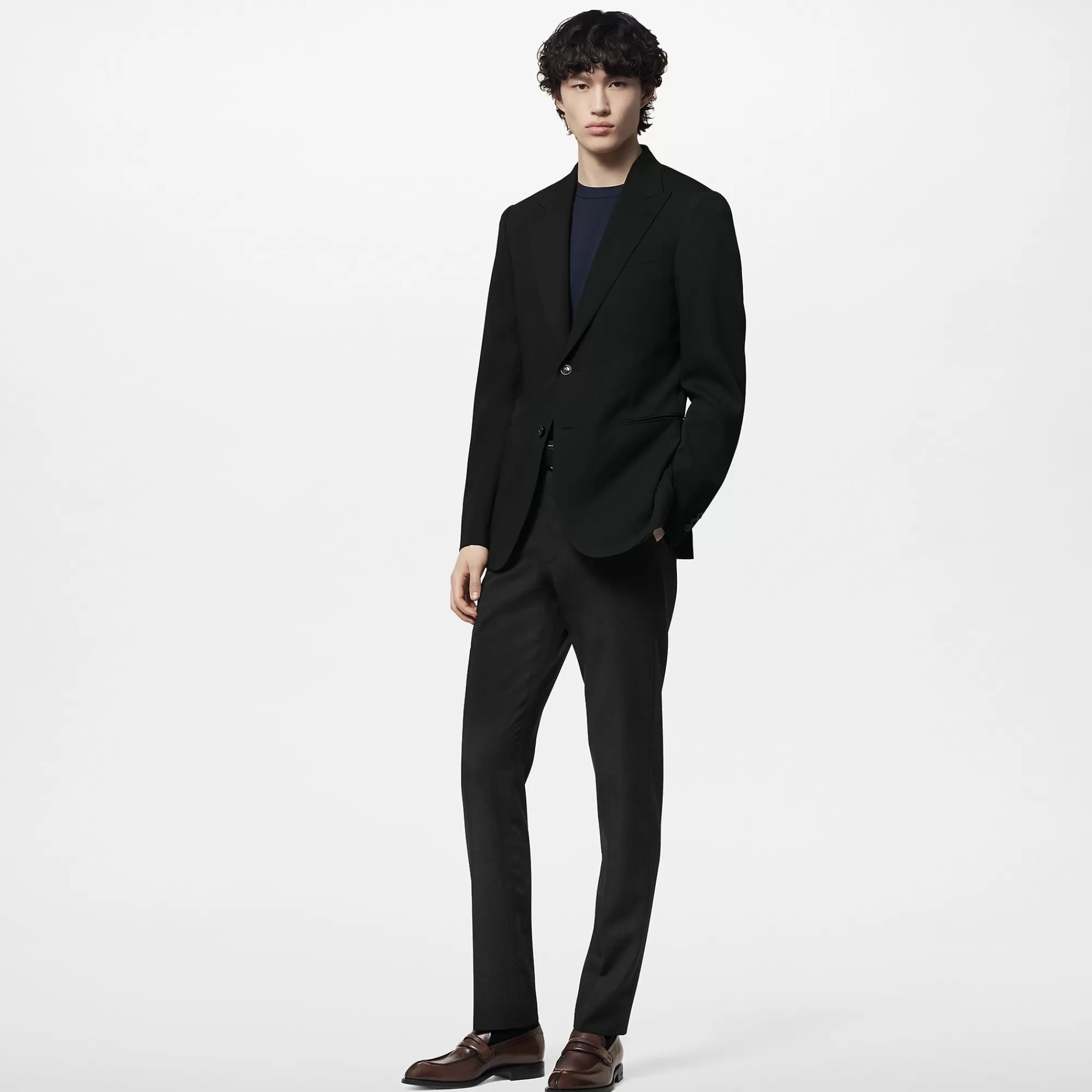 Outlet Louis Vuitton Single-Breasted Wool Blend Pont Neuf Suit