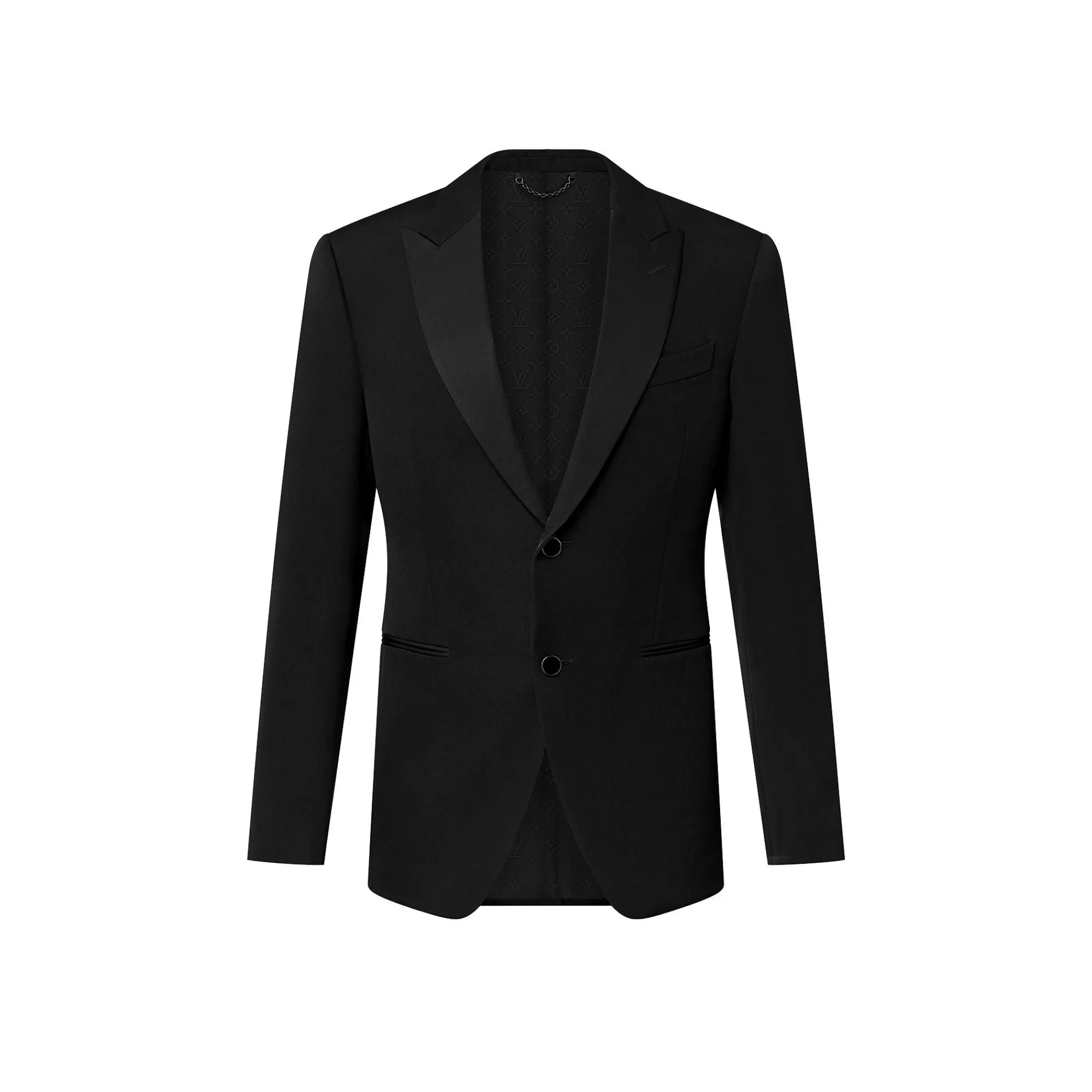 Hot Louis Vuitton Single-Breasted Wool Tuxedo Cut Away Jacket