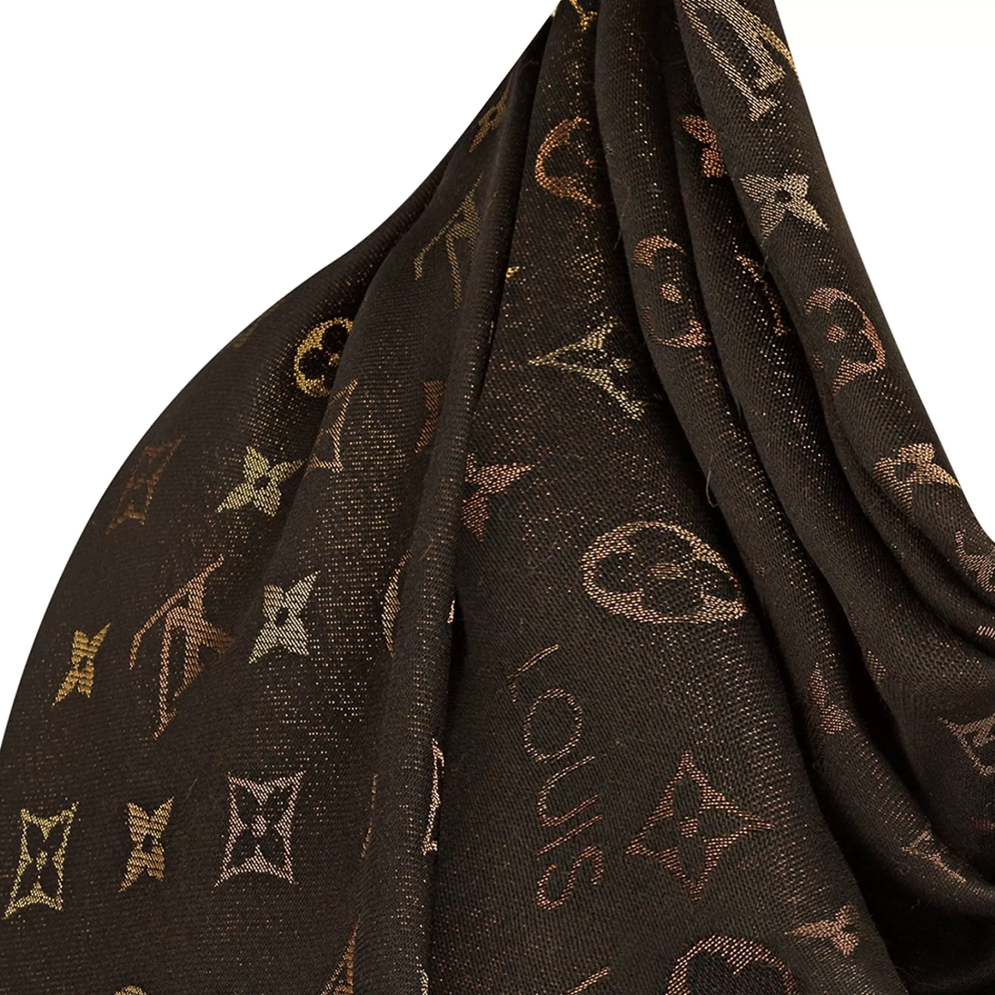 Best Sale Louis Vuitton So Shine Monogram Shawl Brown
