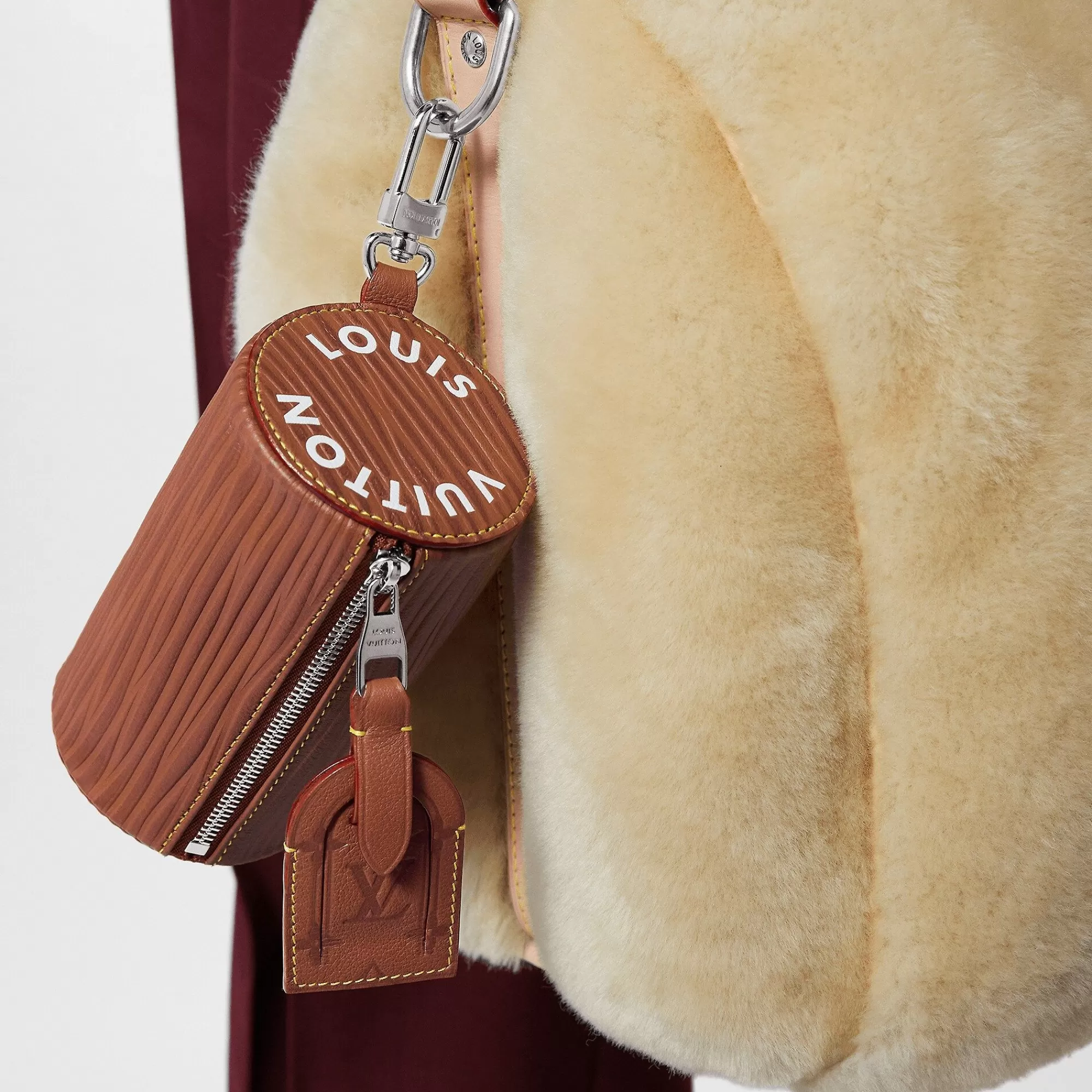 Fashion Louis Vuitton Soft Polochon Pouch Key Holder And Bag Charm