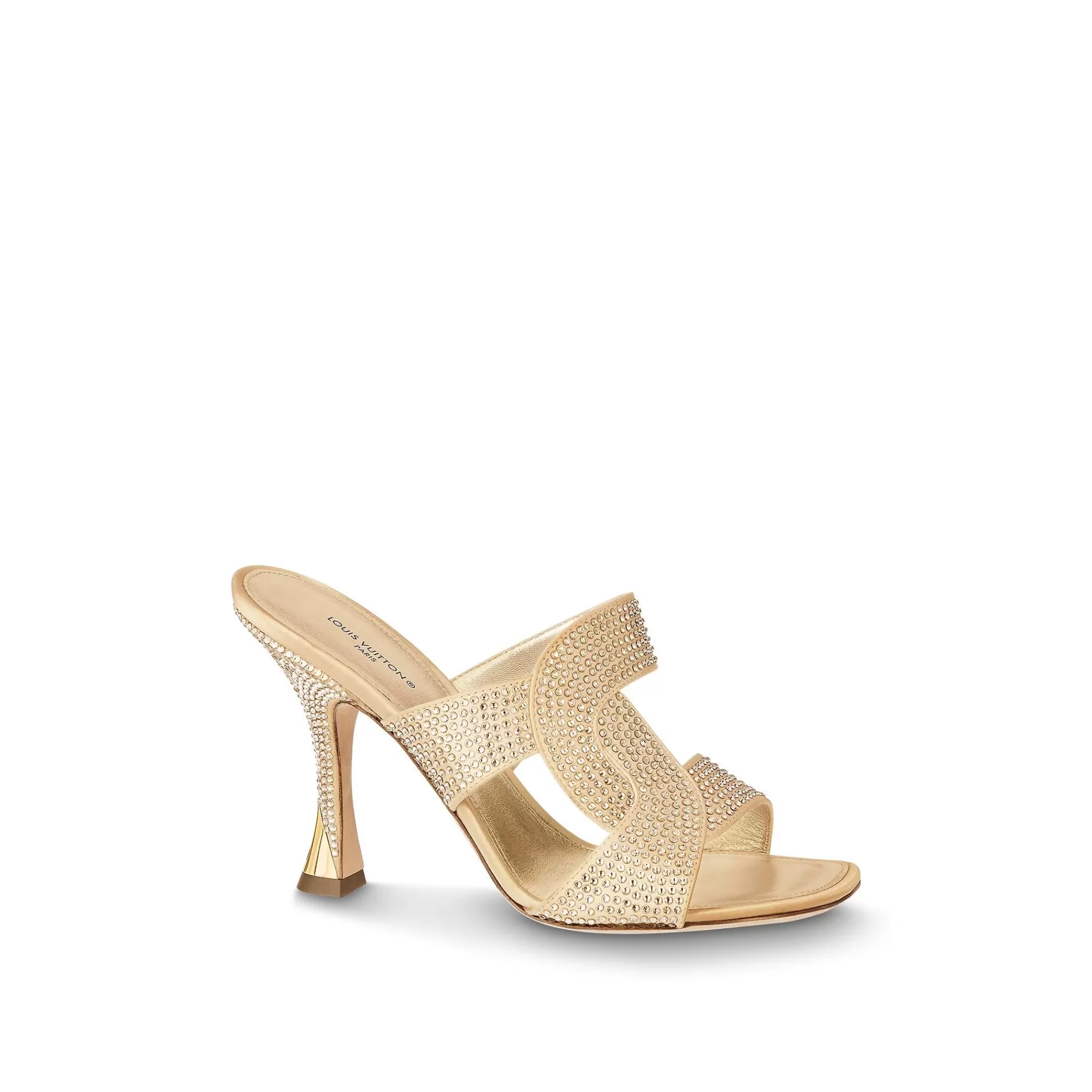 Shop Louis Vuitton Sparkle Mule Gold