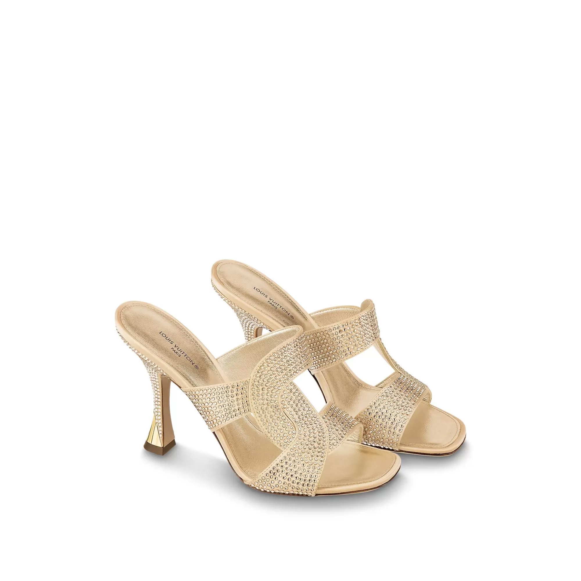 Shop Louis Vuitton Sparkle Mule Gold