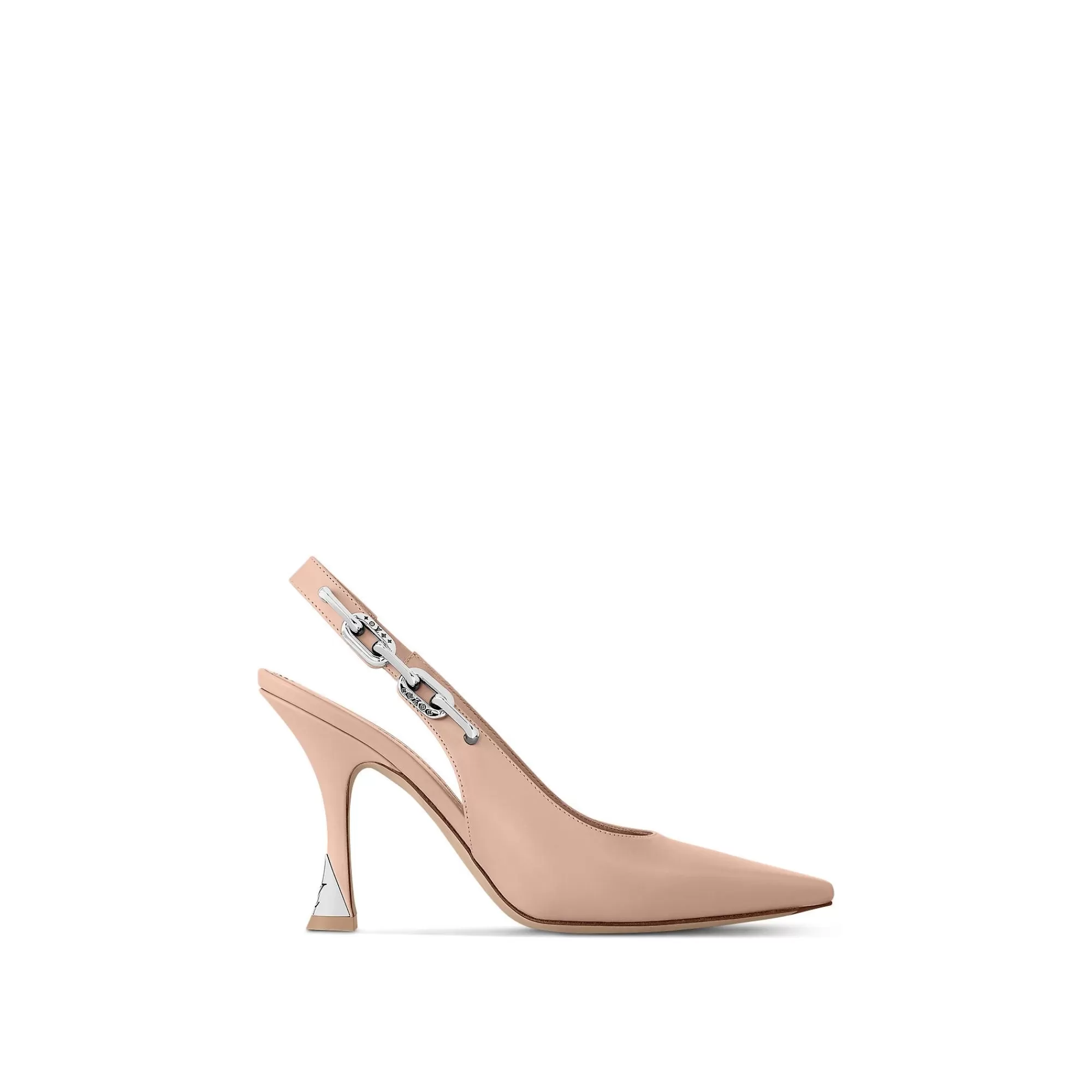 Fashion Louis Vuitton Sparkle Slingback Pump Nude