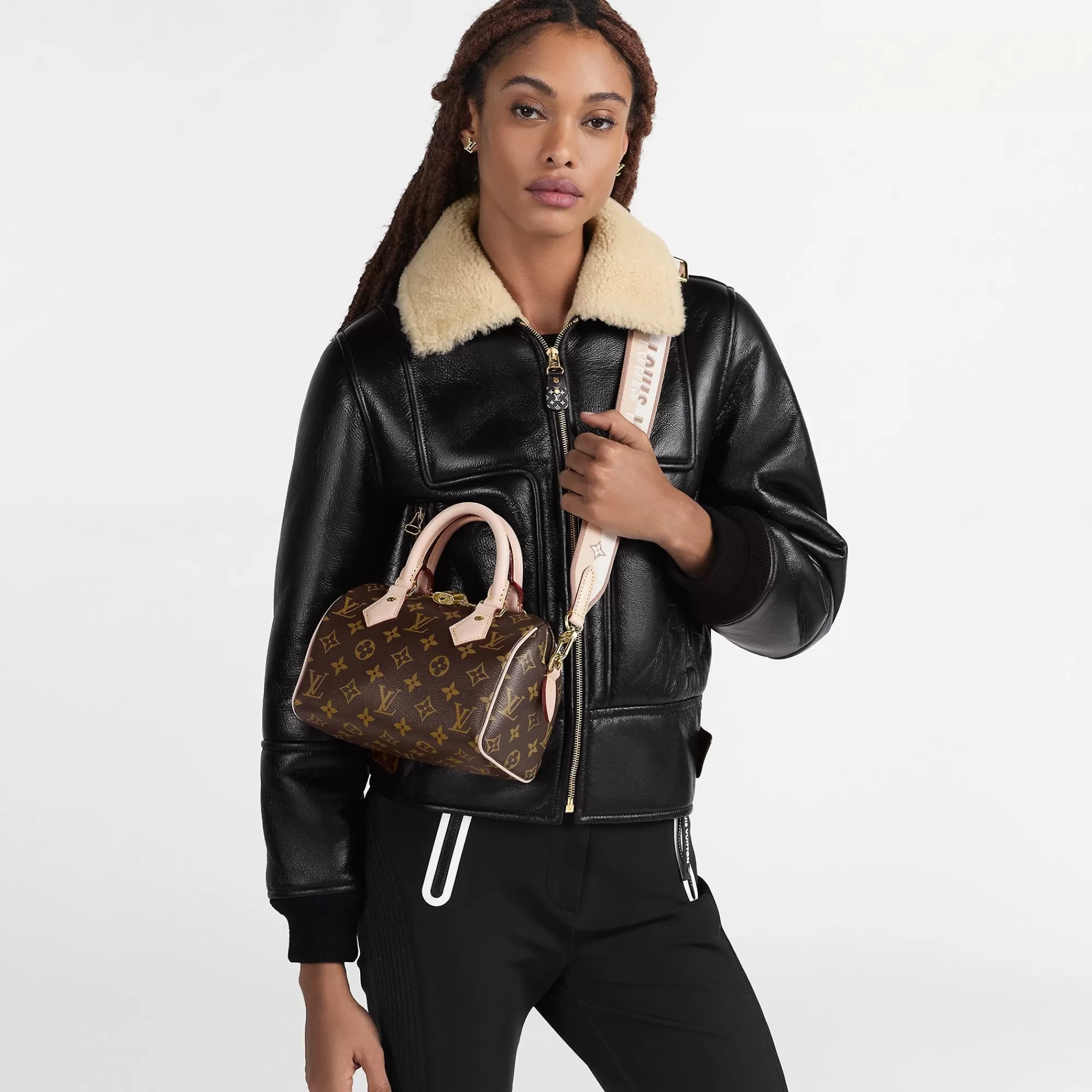 Best Sale Louis Vuitton Speedy Bandouliere 20 Beige