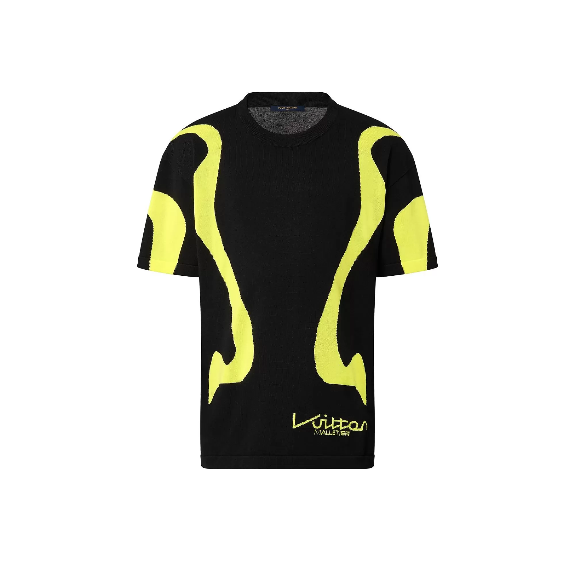 Flash Sale Louis Vuitton Sporty Line Intarsia Short-Sleeved Crewneck