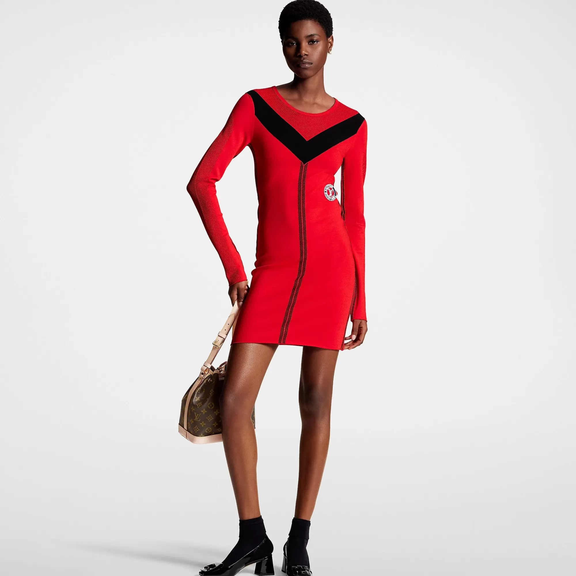 Best Sale Louis Vuitton Sporty Mesh Accent Dress