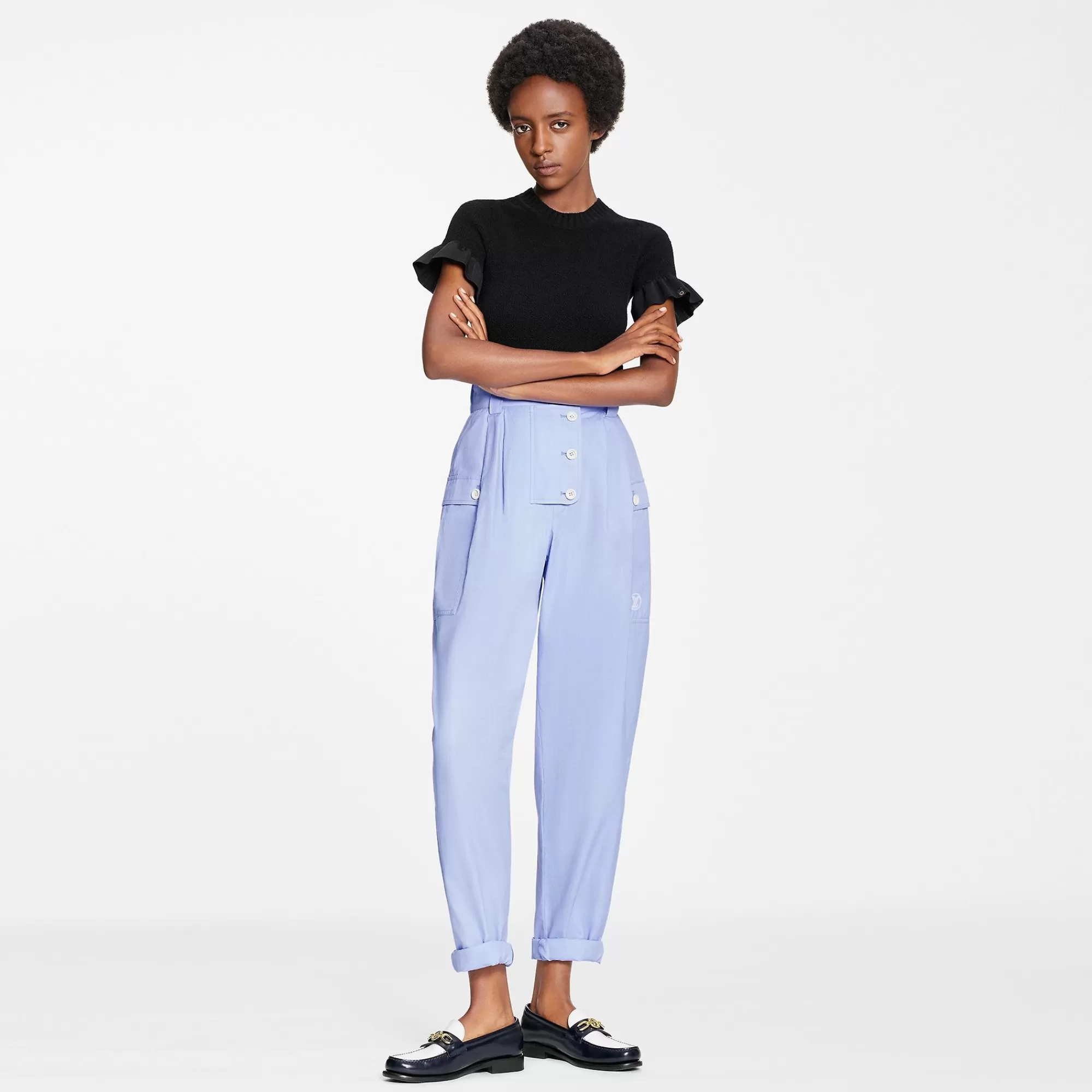 Outlet Louis Vuitton Sporty Tailored Carrot Pants
