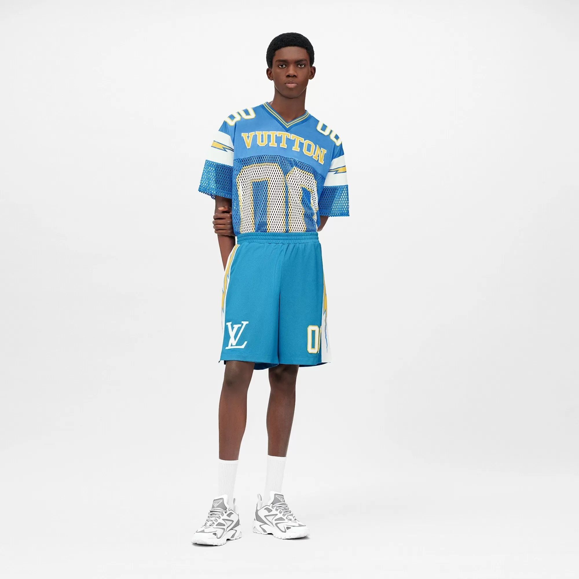 Best Sale Louis Vuitton Sportyjersey Short With Patch