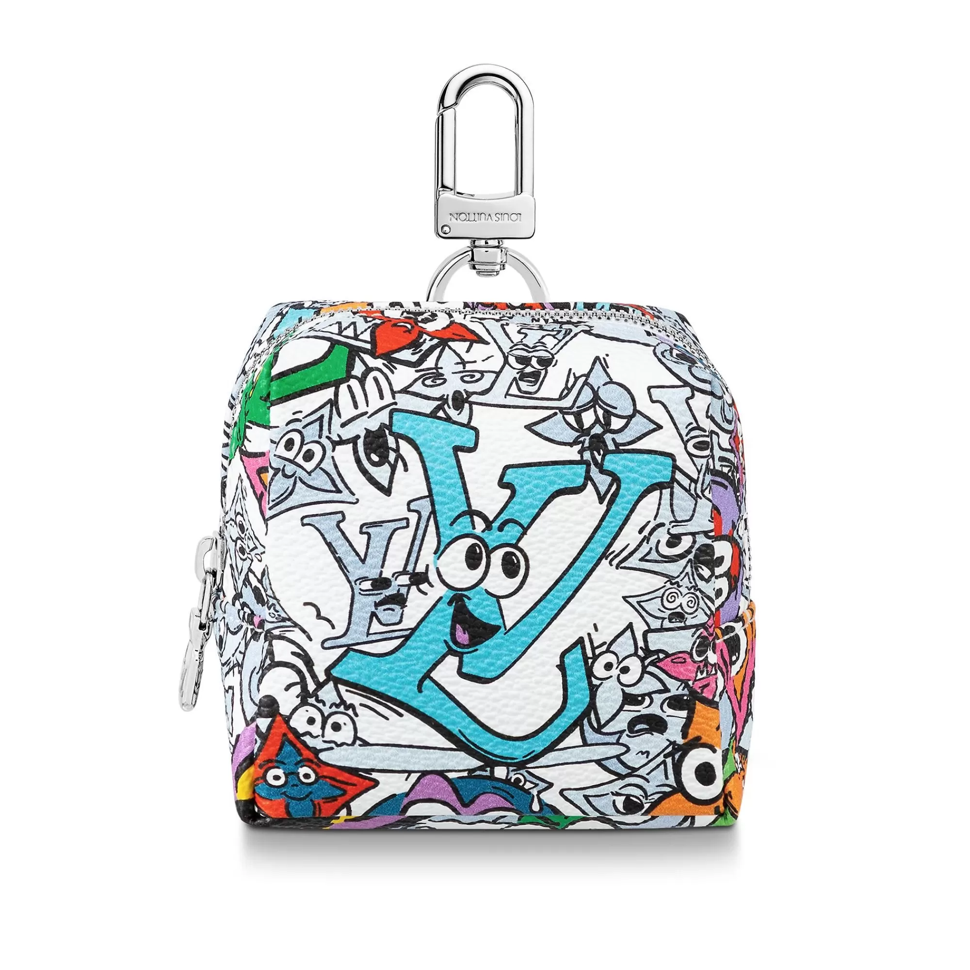 Shop Louis Vuitton Squared Pouch Key Holder And Bag Charm
