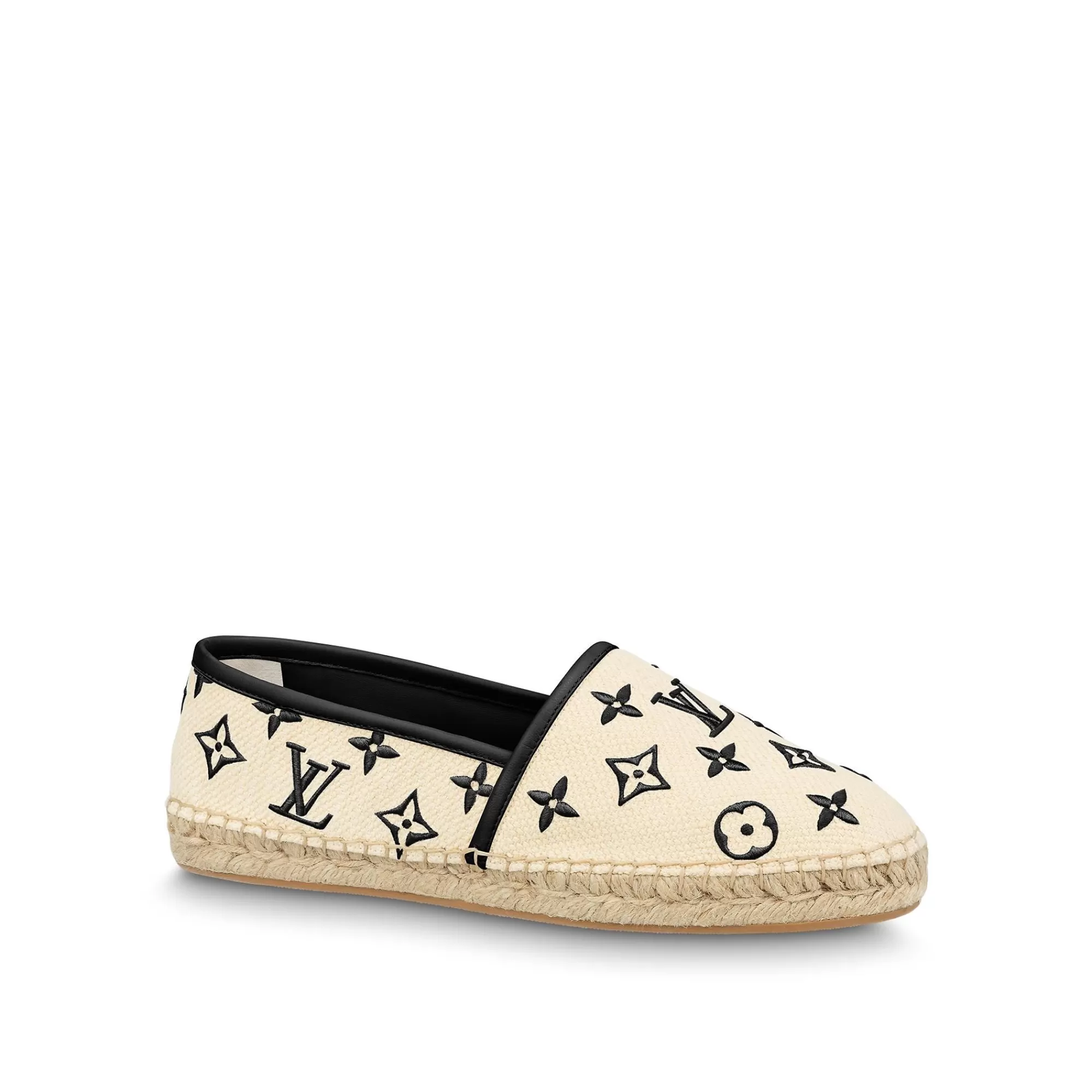Outlet Louis Vuitton Starboard Flat Espadrille Black