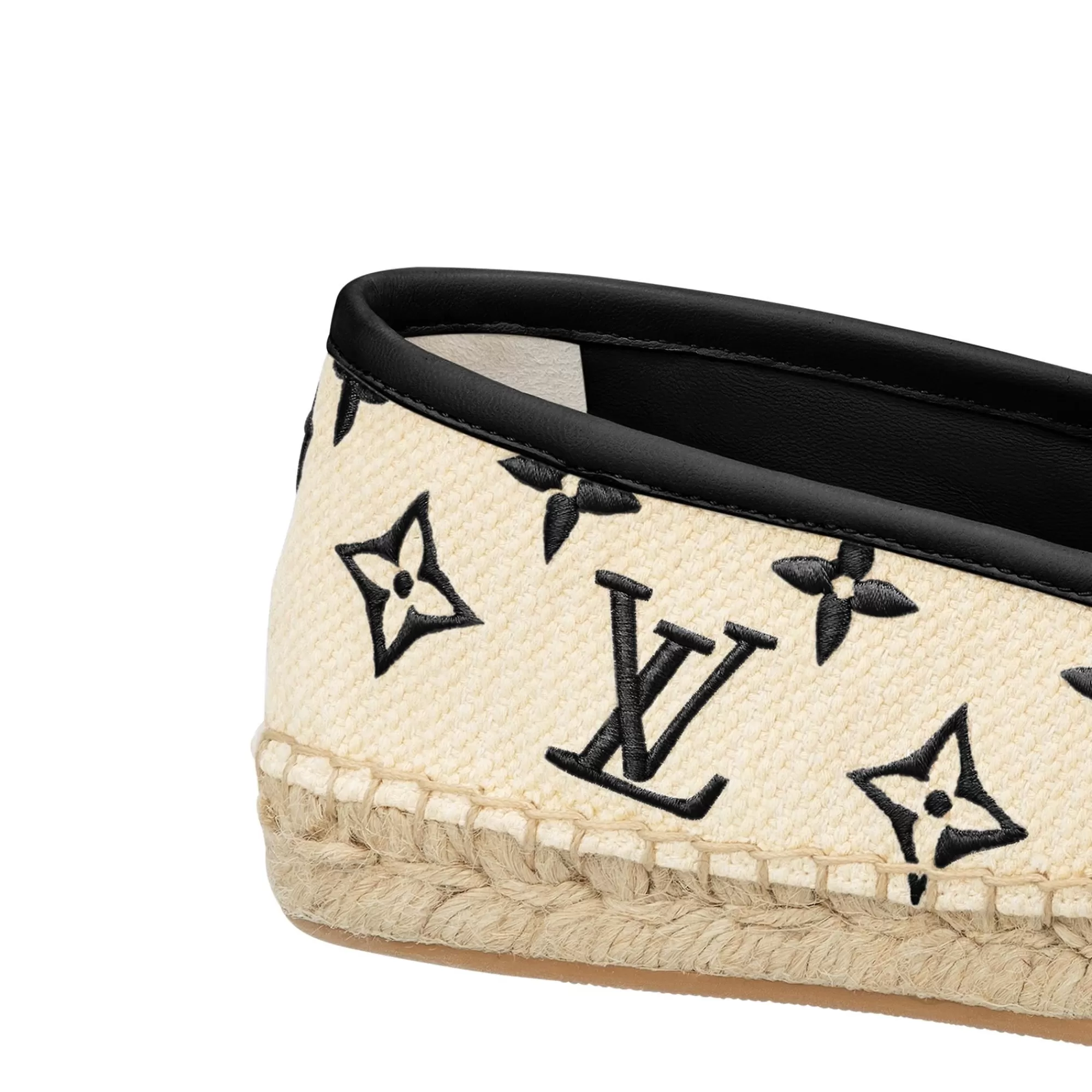 Outlet Louis Vuitton Starboard Flat Espadrille Black