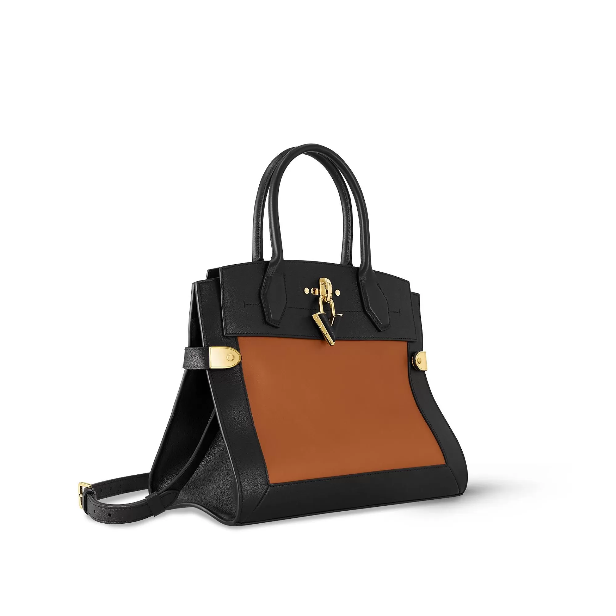 Fashion Louis Vuitton Steamer Mm Black Tan