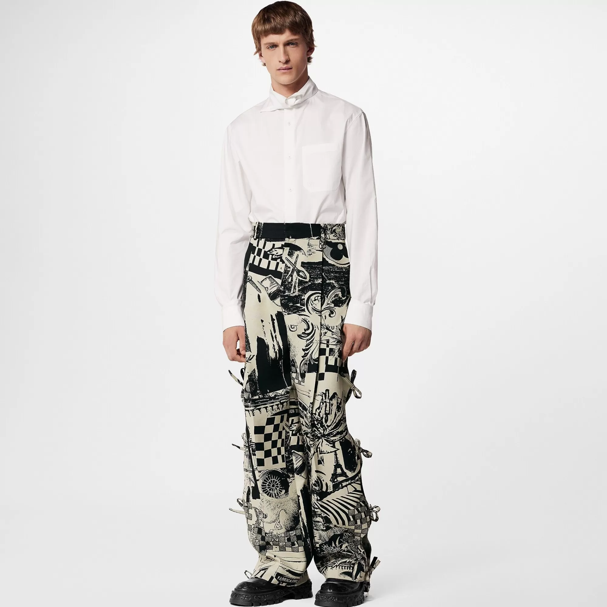 Shop Louis Vuitton Strappy Pants