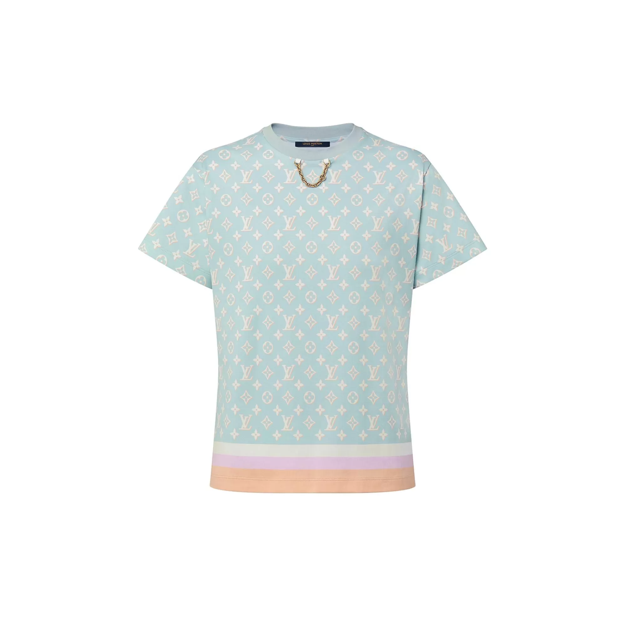 Best Sale Louis Vuitton Stripe Accent Monogram T-Shirt