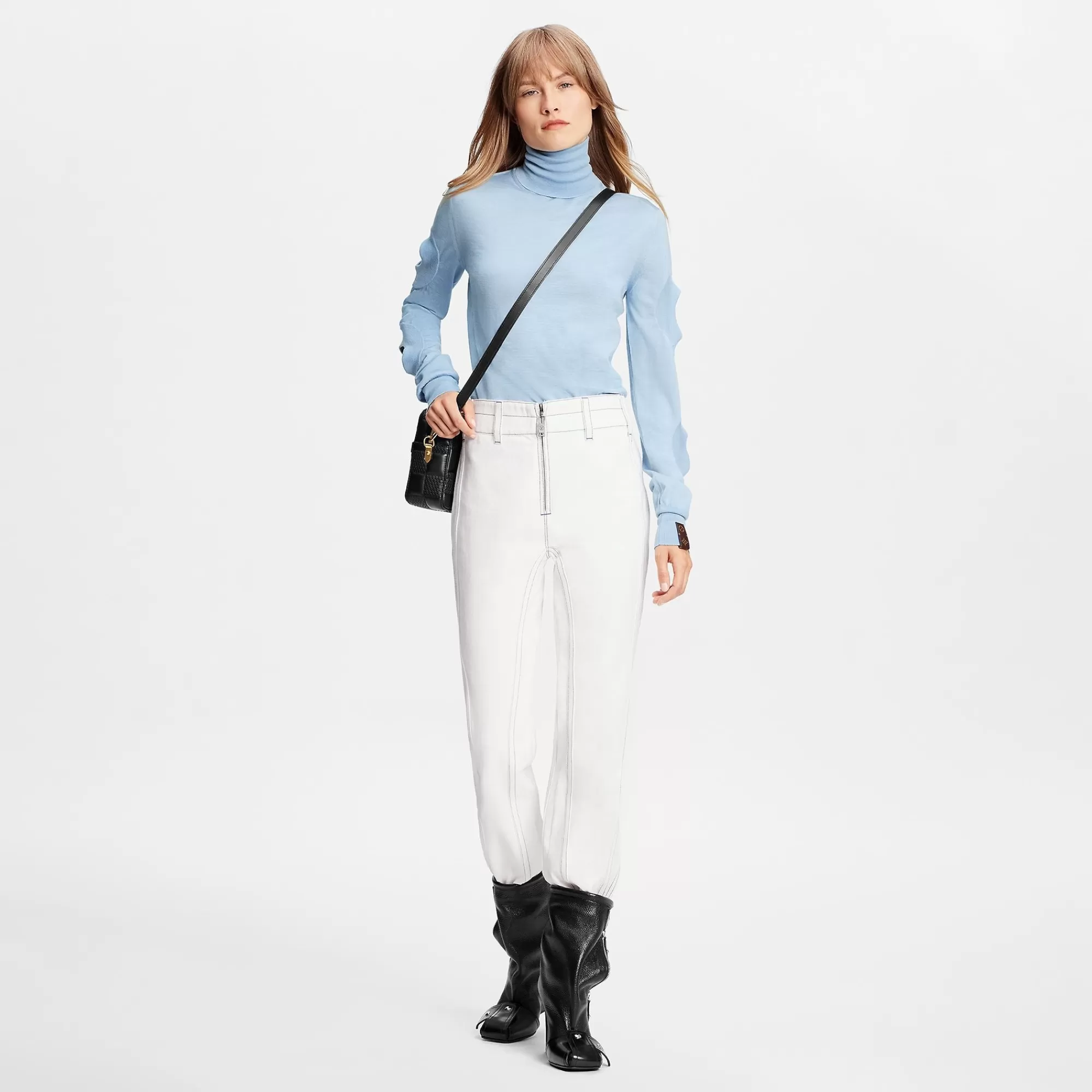 Online Louis Vuitton Structured Washed Denim Jeans